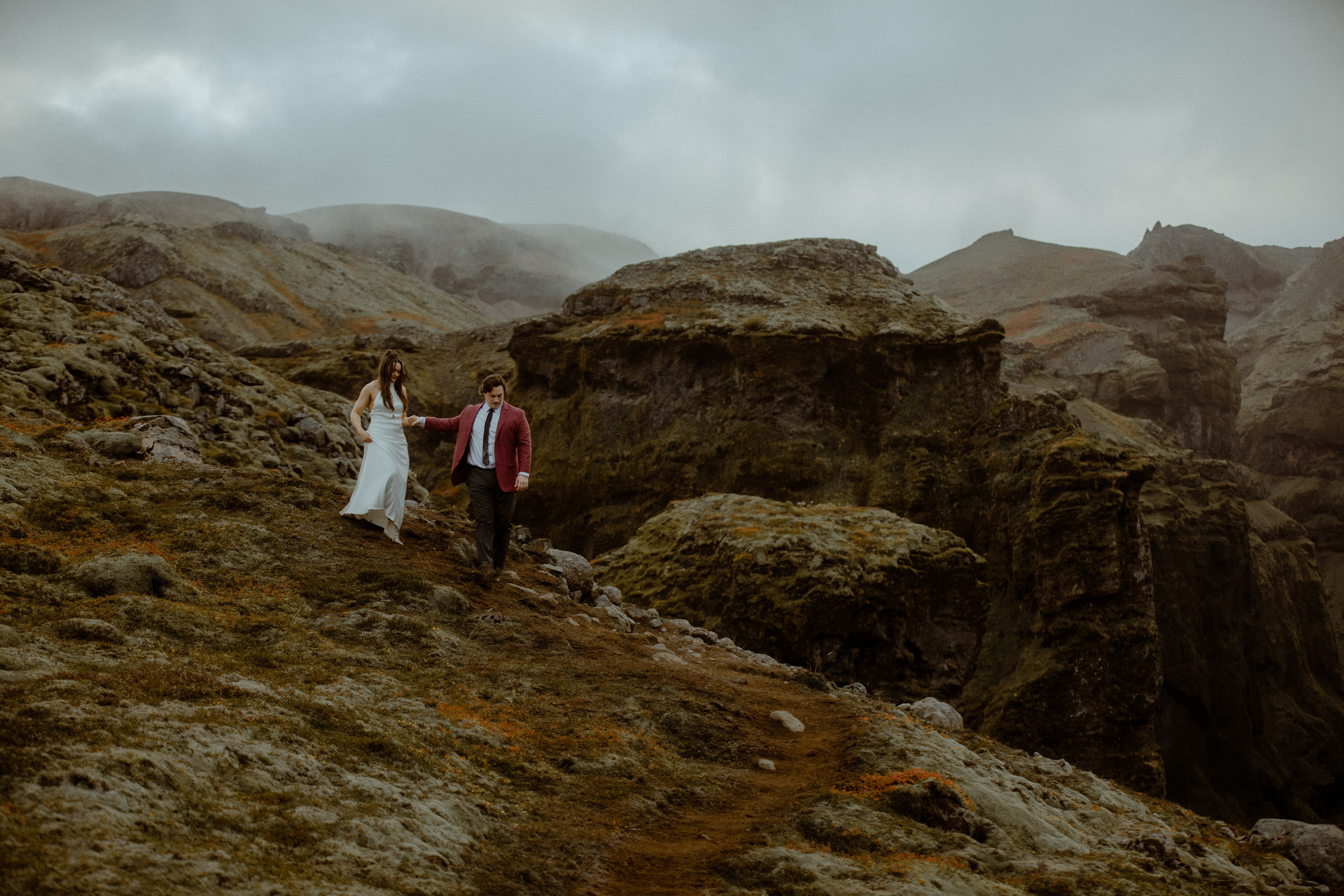 Secret hiking Elopement in Iceland. Iceland elopement photo and video | Nikolaichik Photo