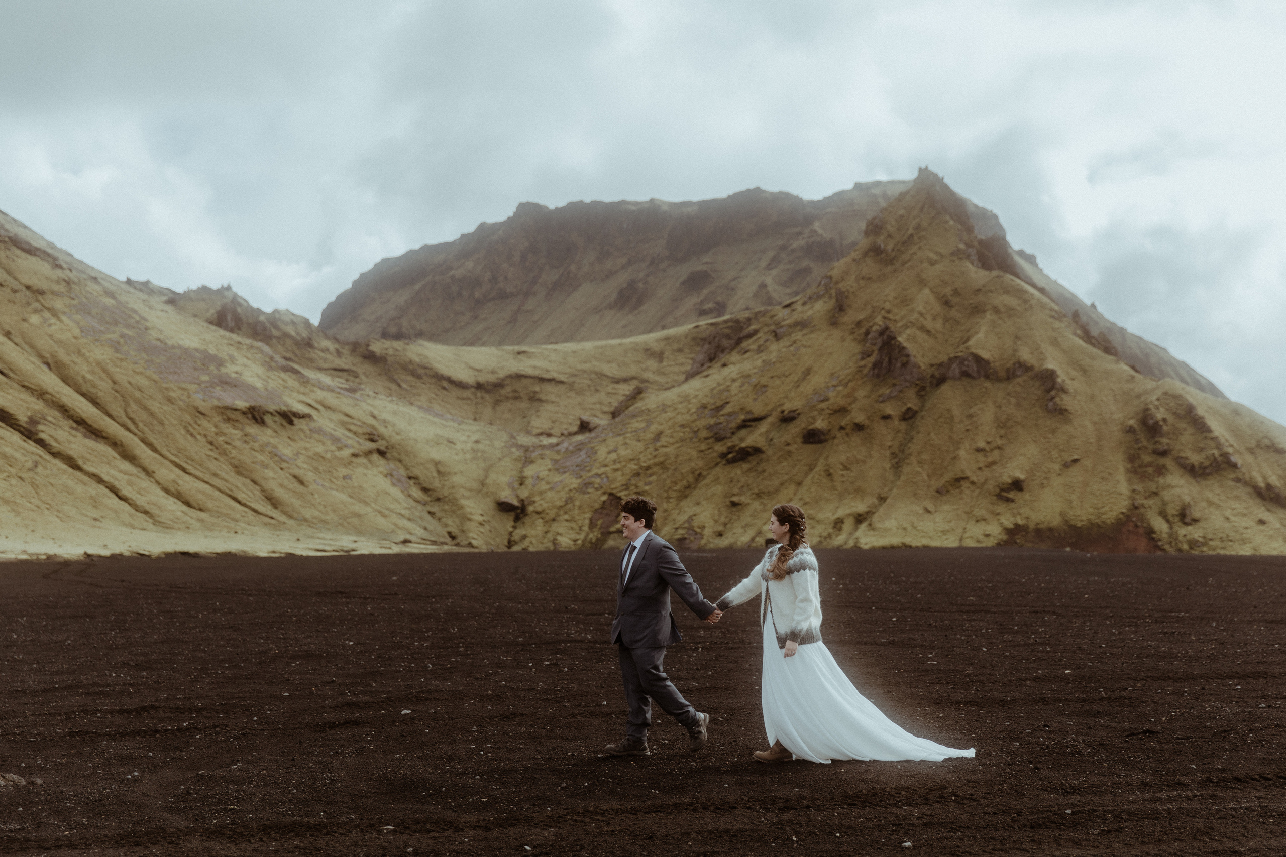 Private Black Sand Beach Elopement. Iceland elopement photographer & videographer