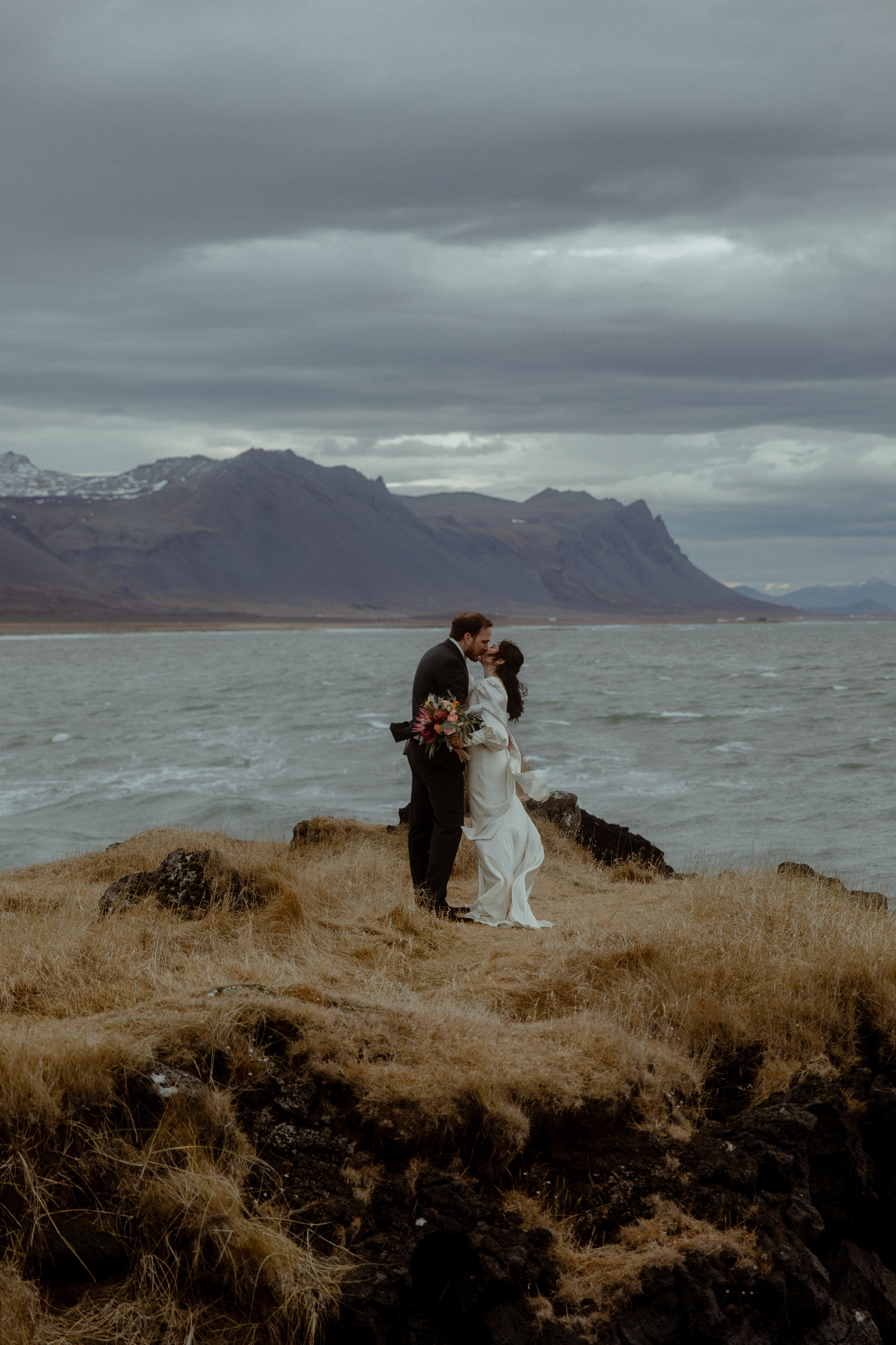 Elopement at Snaefellsnes Iceland | Wedding photos with Icelandic horses. Iceland elopement photo and video | Nikolaichik Photo