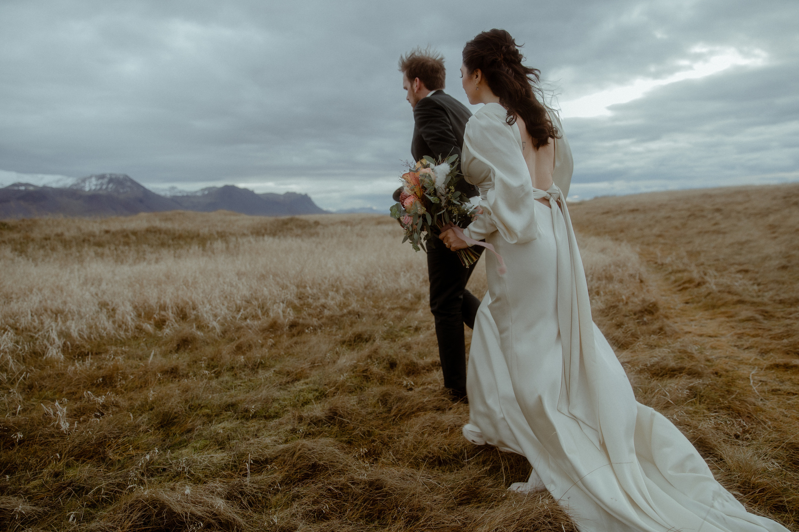 Elopement at Snaefellsnes Iceland | Wedding photos with Icelandic horses. Iceland elopement photo and video | Nikolaichik Photo