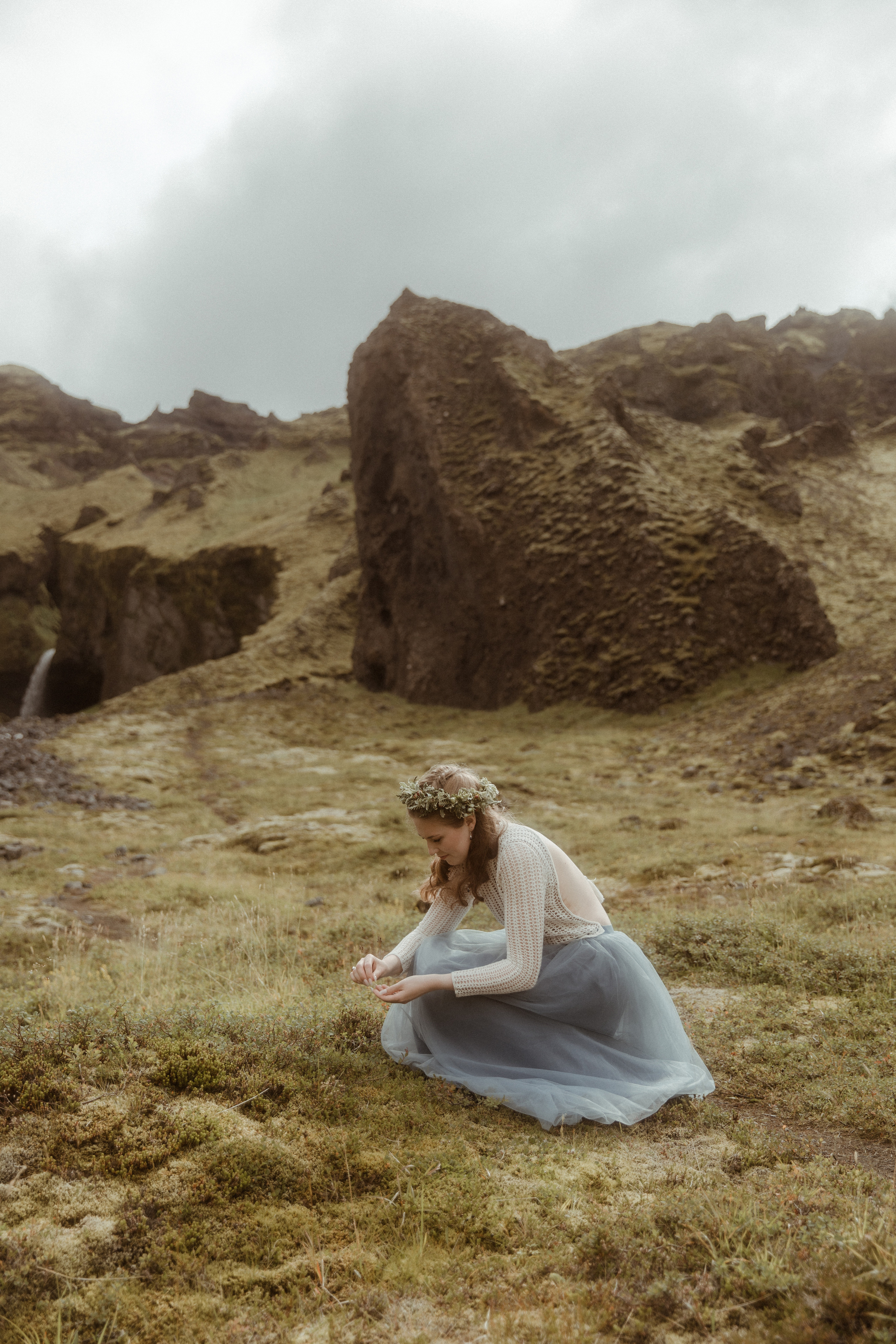 Iceland Secret Waterfall Elopement. Iceland elopement photo and video | Nikolaichik Photo