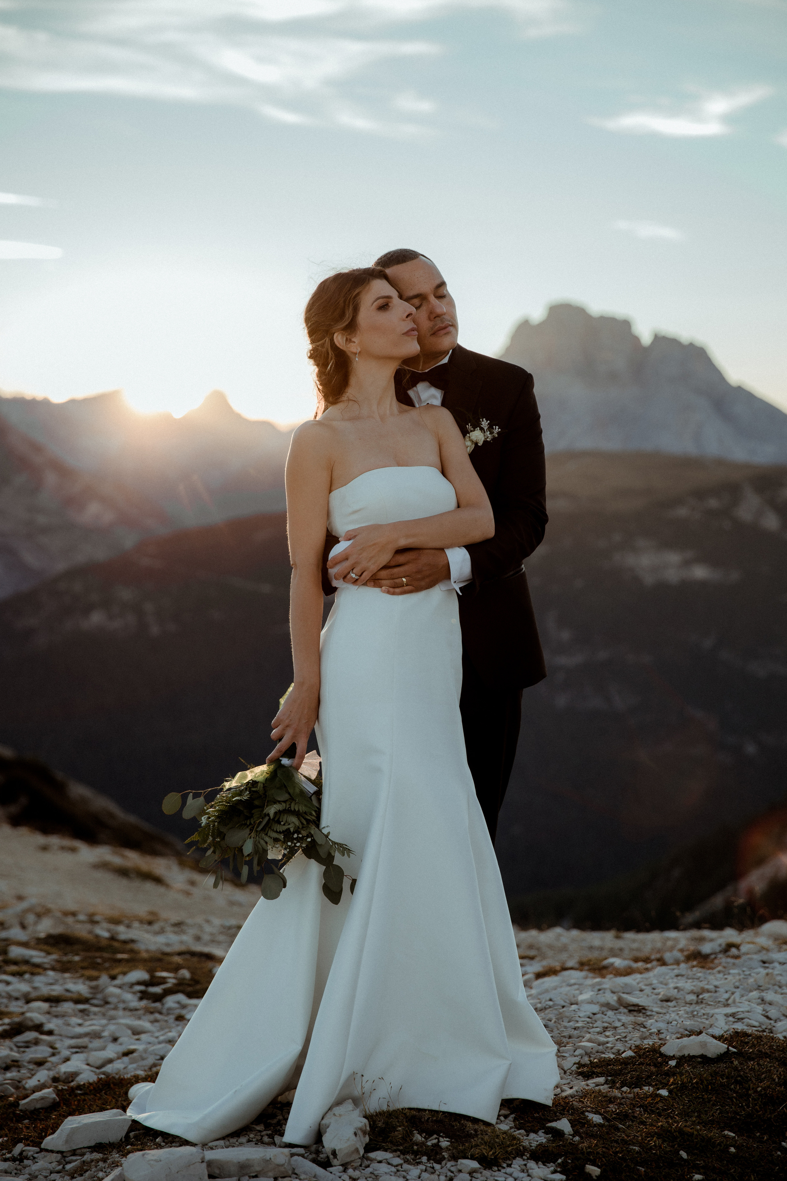 Sunrise Dolomites Elopement. Iceland elopement photographer & videographer