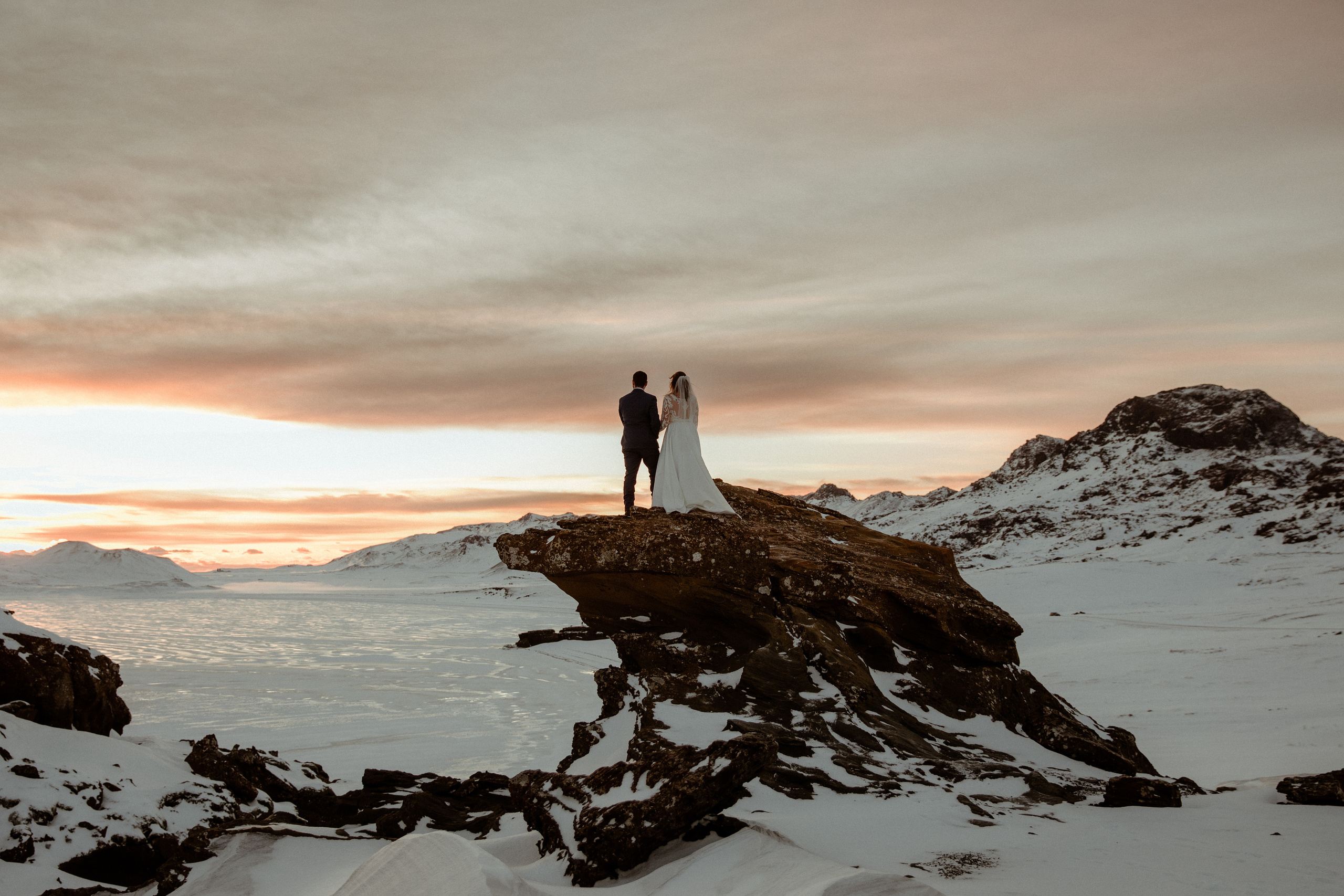 Golden Hour Elopement in Iceland. Iceland elopement photographer & videographer