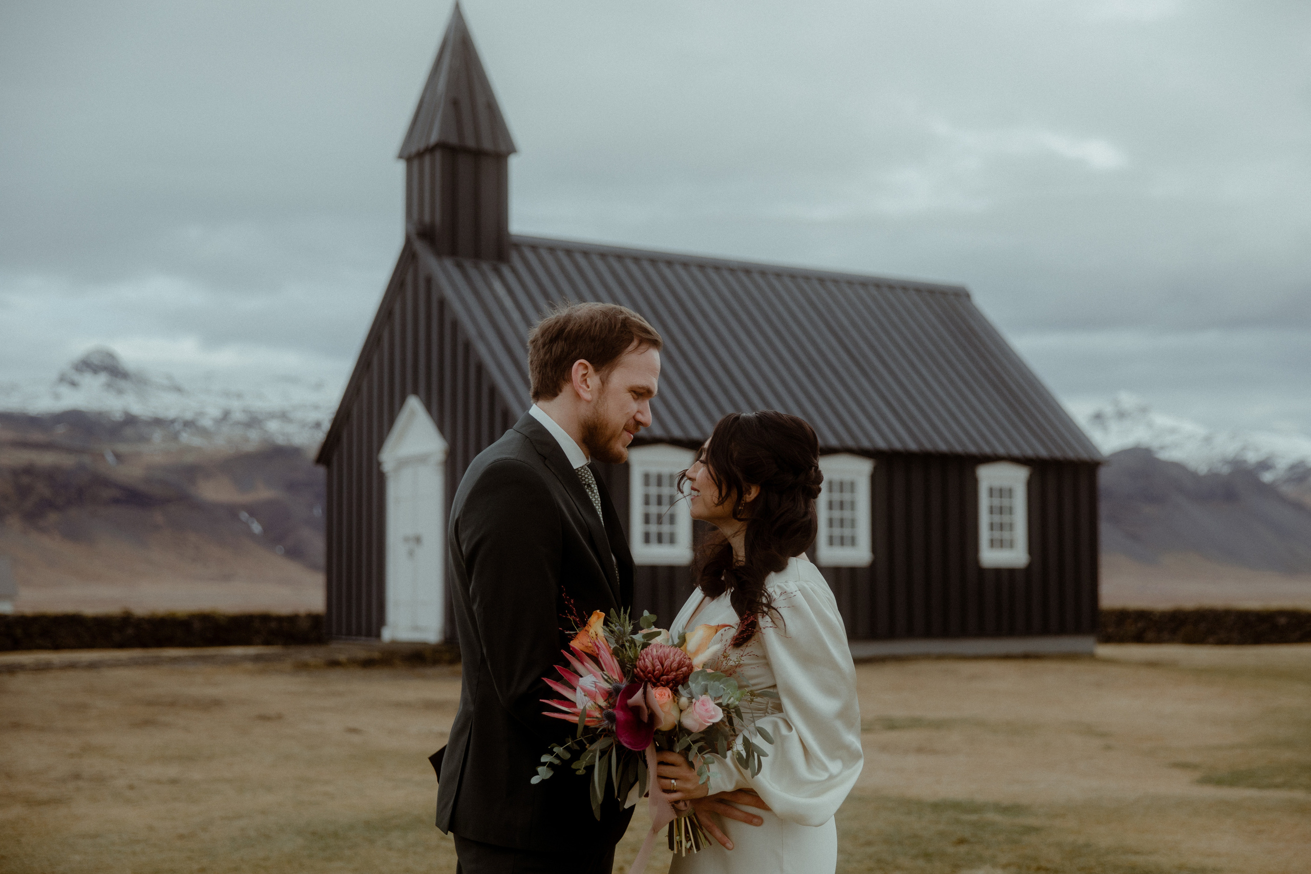 Elopement at Snaefellsnes Iceland | Wedding photos with Icelandic horses. Iceland elopement photo and video | Nikolaichik Photo