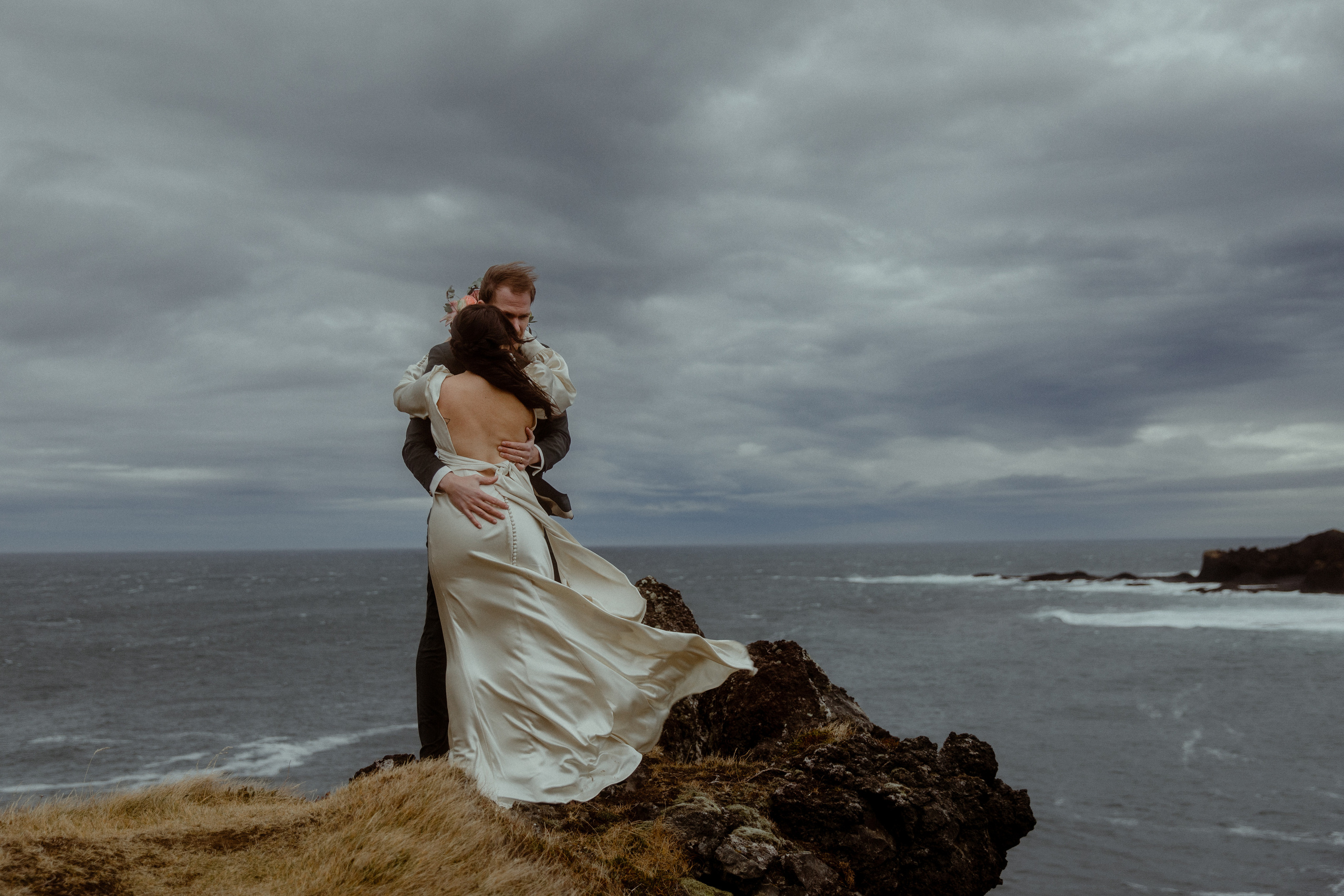 Elopement at Snaefellsnes Iceland | Wedding photos with Icelandic horses. Iceland elopement photo and video | Nikolaichik Photo