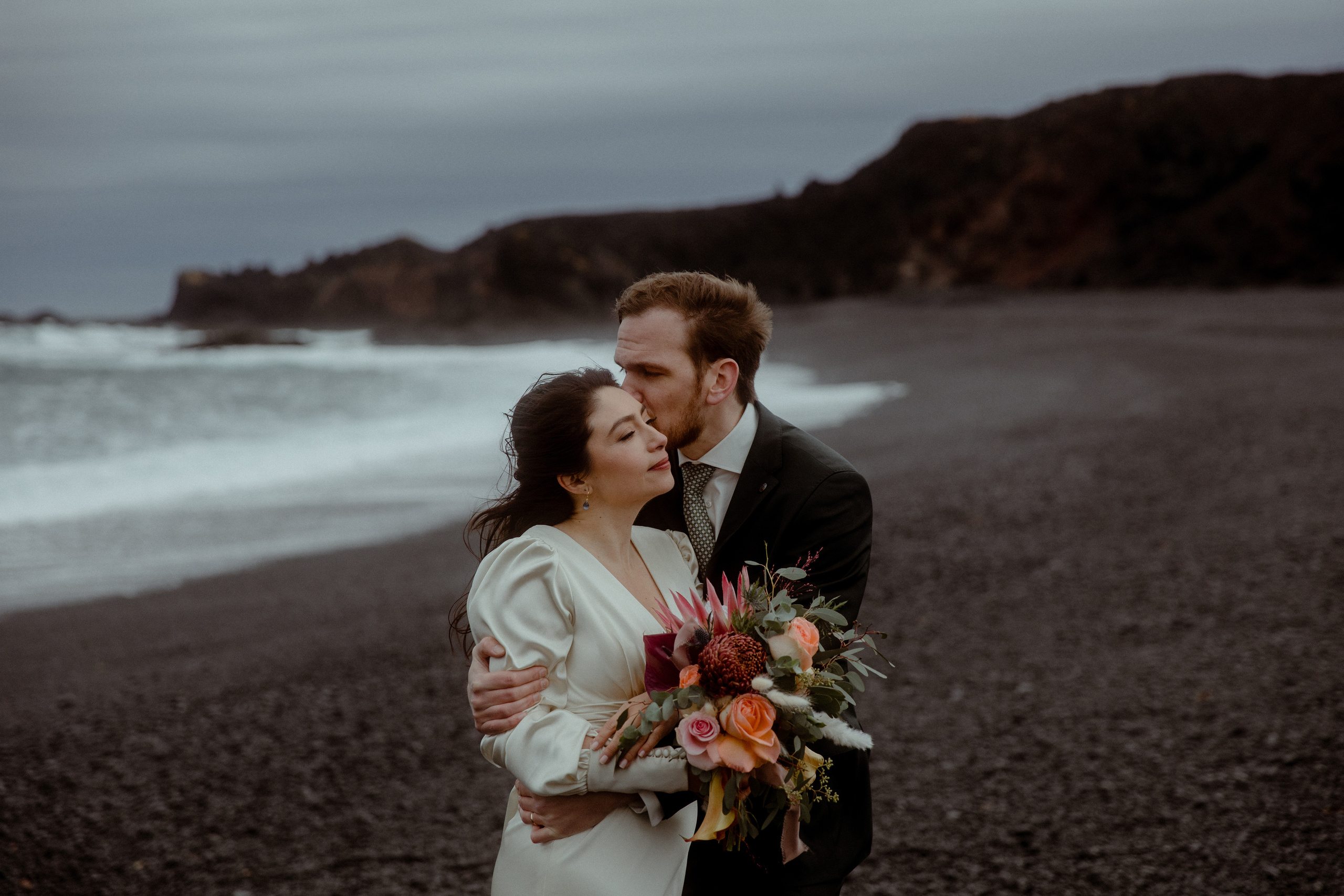 Elopement at Snaefellsnes Iceland | Wedding photos with Icelandic horses. Iceland elopement photo and video | Nikolaichik Photo