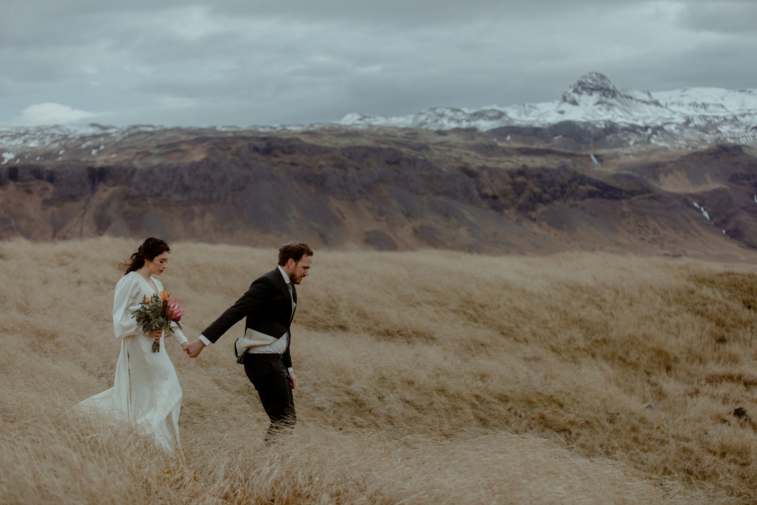 Elopement at Snaefellsnes Iceland | Wedding photos with Icelandic horses. Iceland elopement photo and video | Nikolaichik Photo