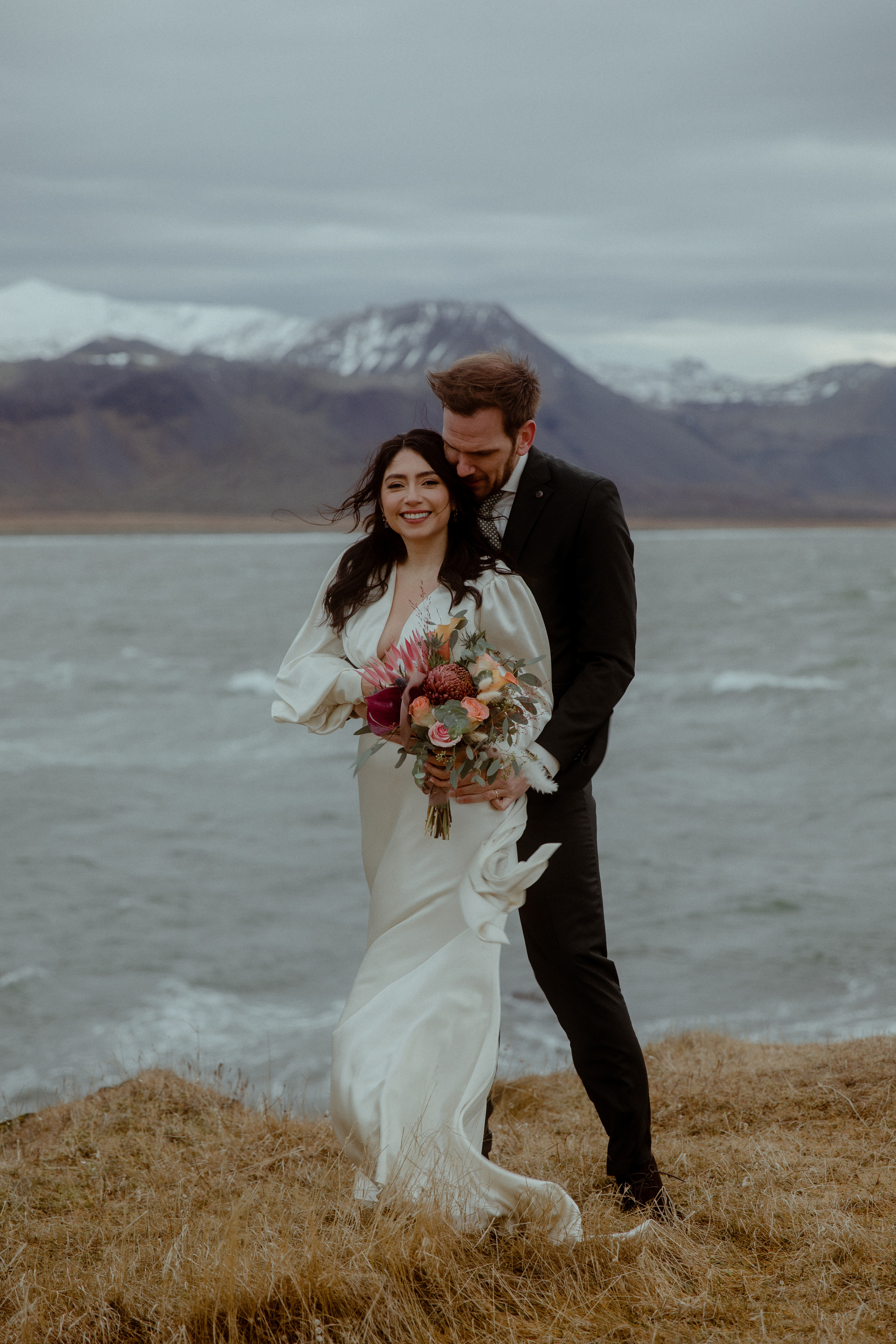 Elopement at Snaefellsnes Iceland | Wedding photos with Icelandic horses. Iceland elopement photo and video | Nikolaichik Photo
