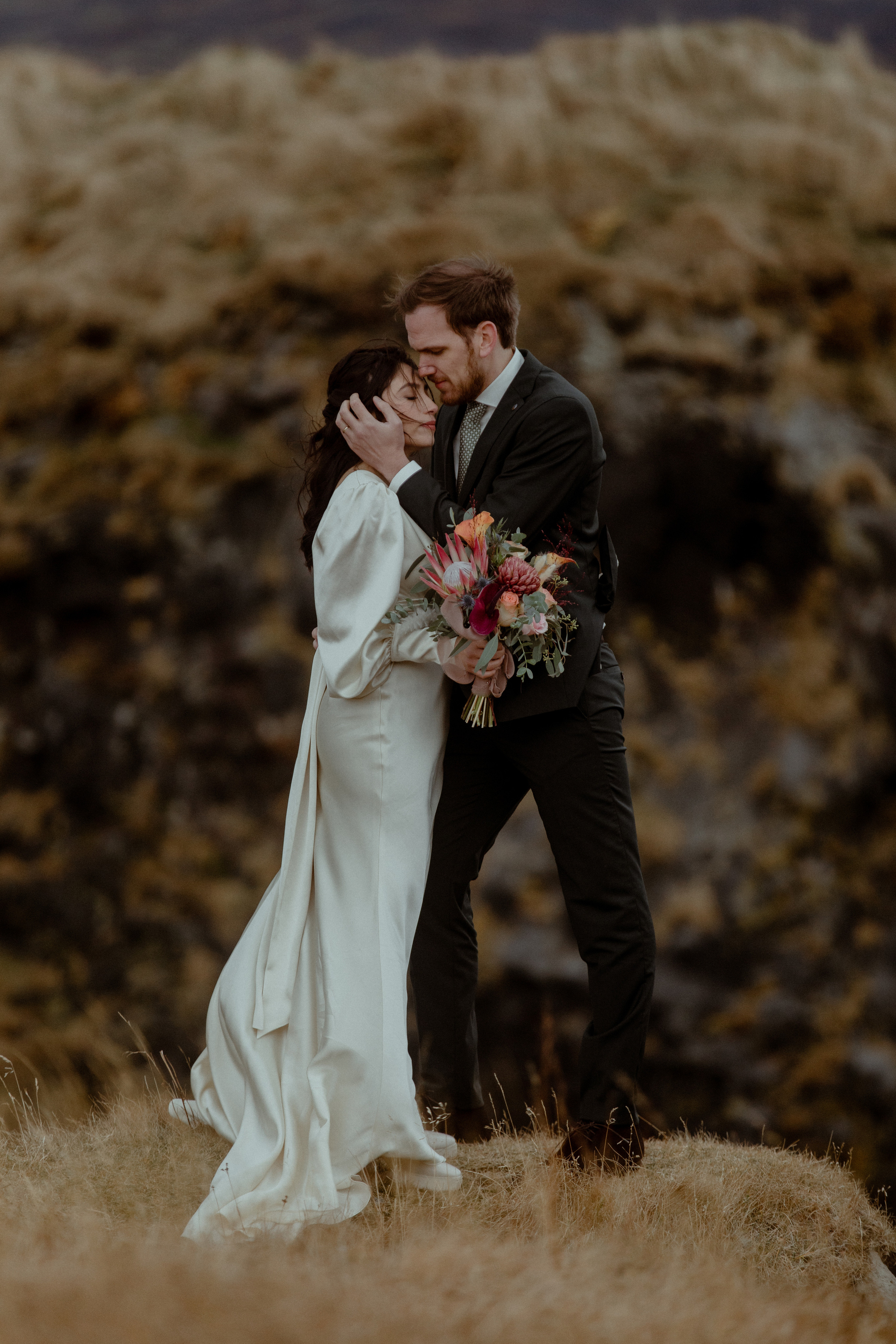 Elopement at Snaefellsnes Iceland | Wedding photos with Icelandic horses. Iceland elopement photo and video | Nikolaichik Photo
