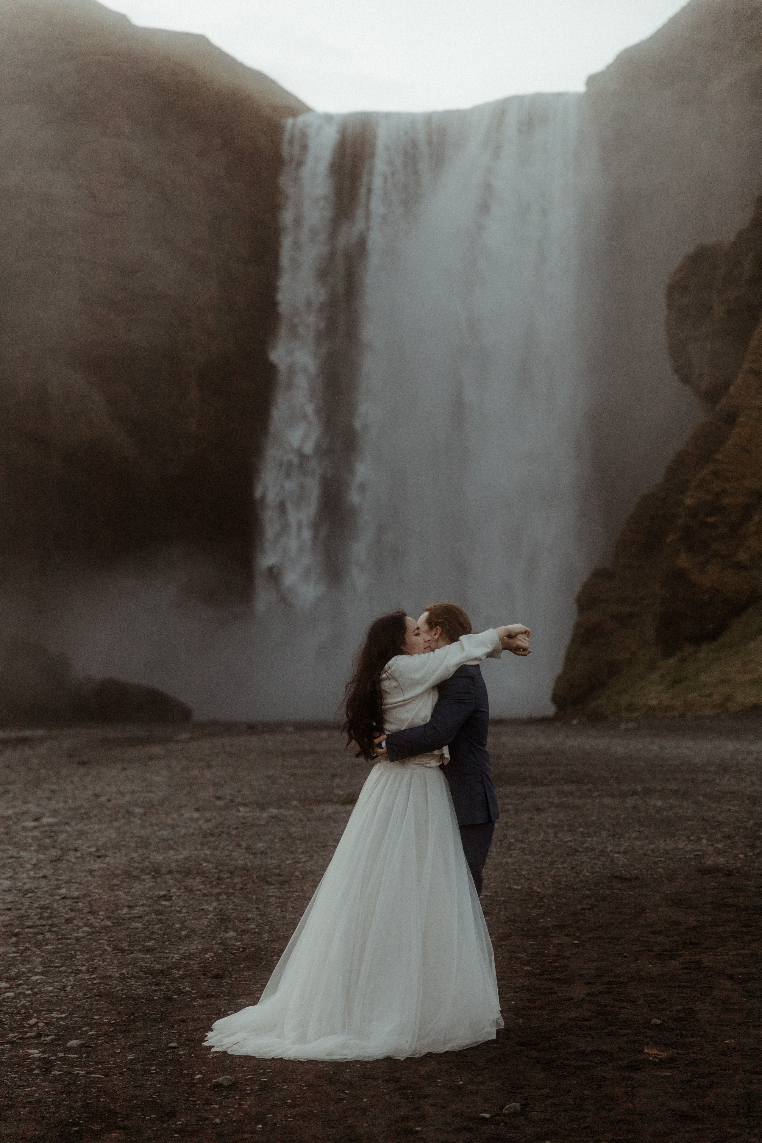 Hiking Iceland Elopement. Iceland elopement photographer & videographer