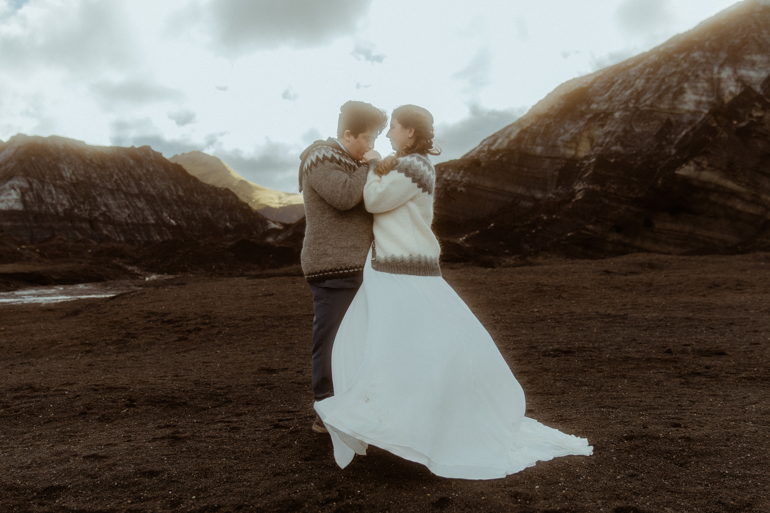 Private Black Sand Beach Elopement. Iceland elopement photographer & videographer