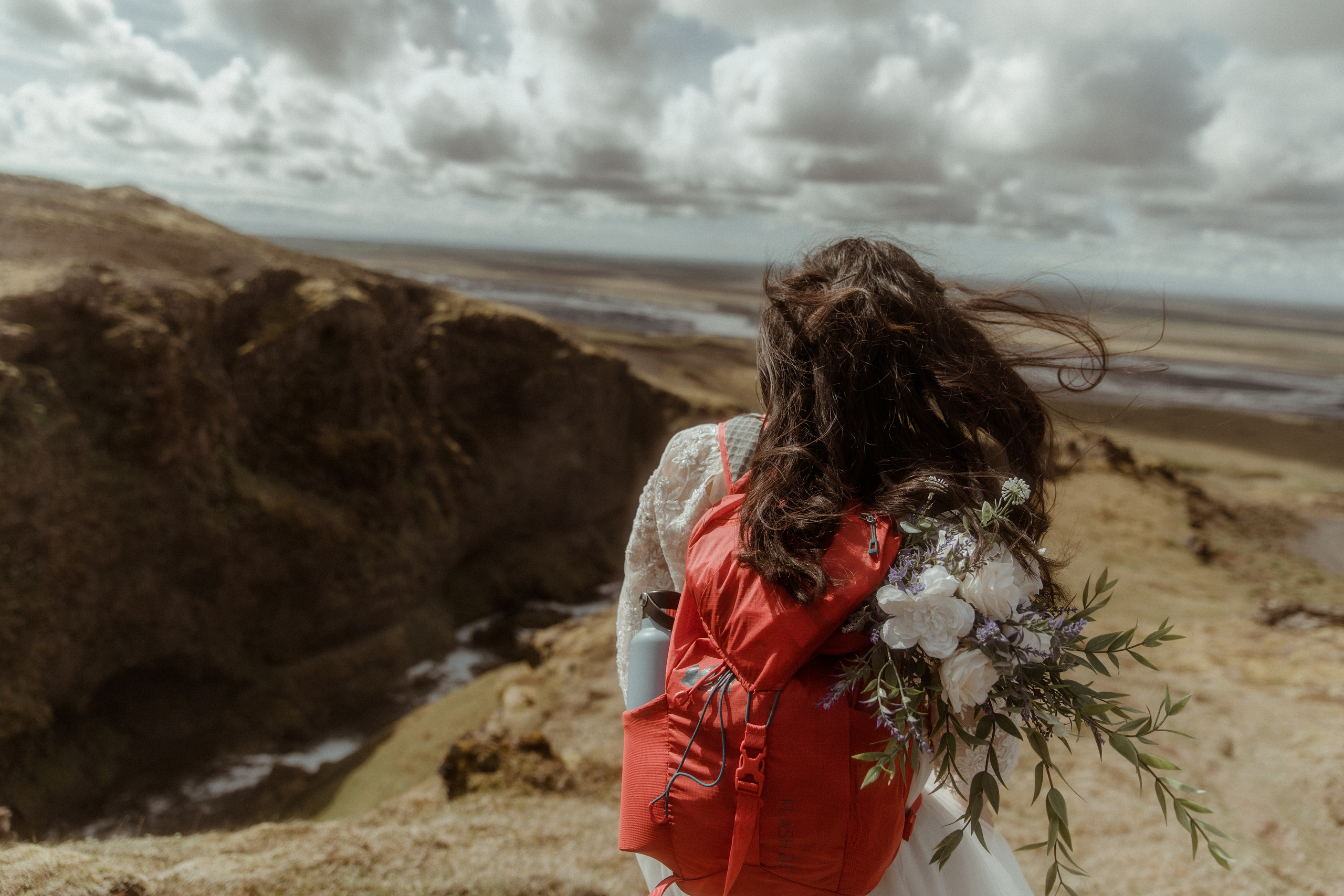 Hiking Iceland Elopement. Iceland elopement photographer & videographer