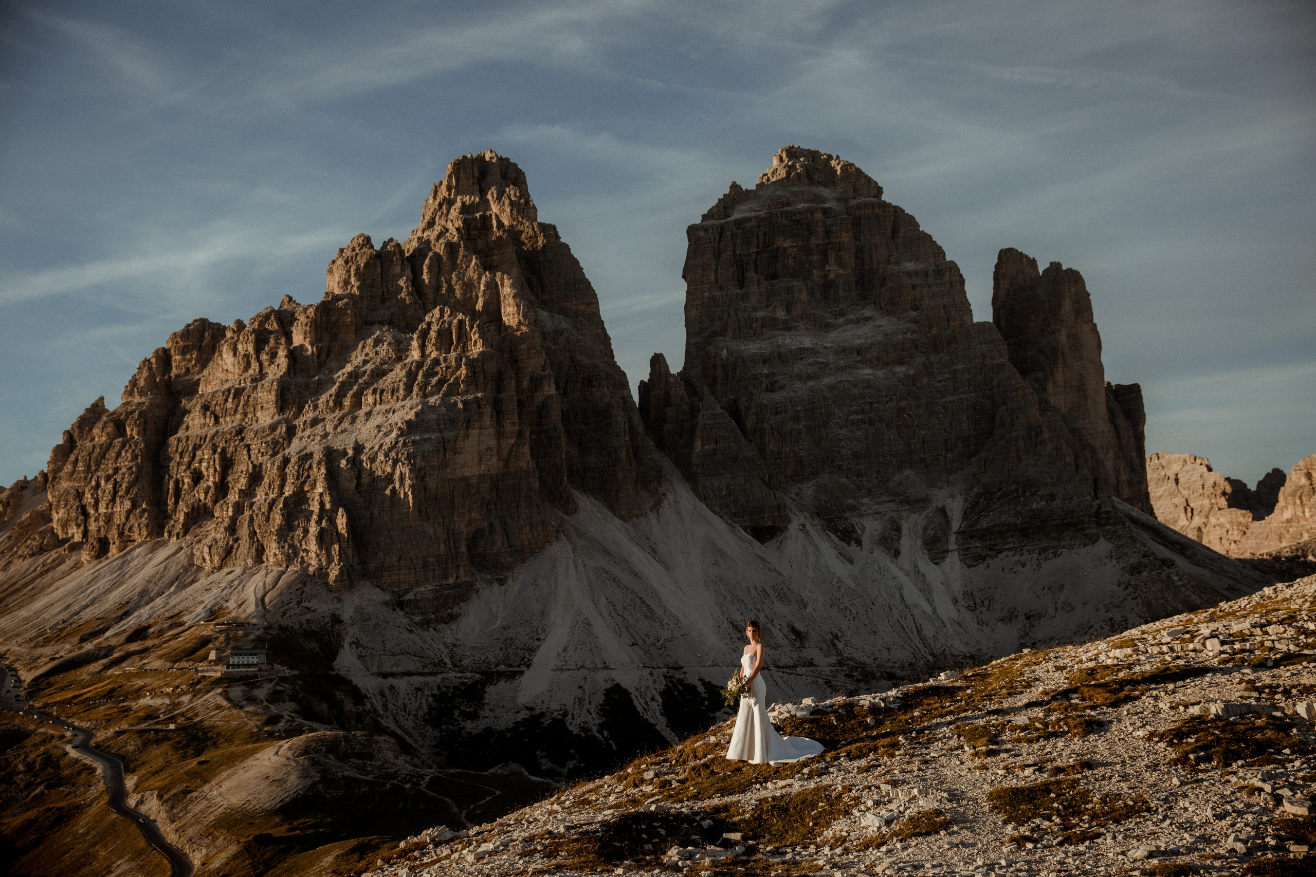 Sunrise Dolomites Elopement. Iceland elopement photographer & videographer