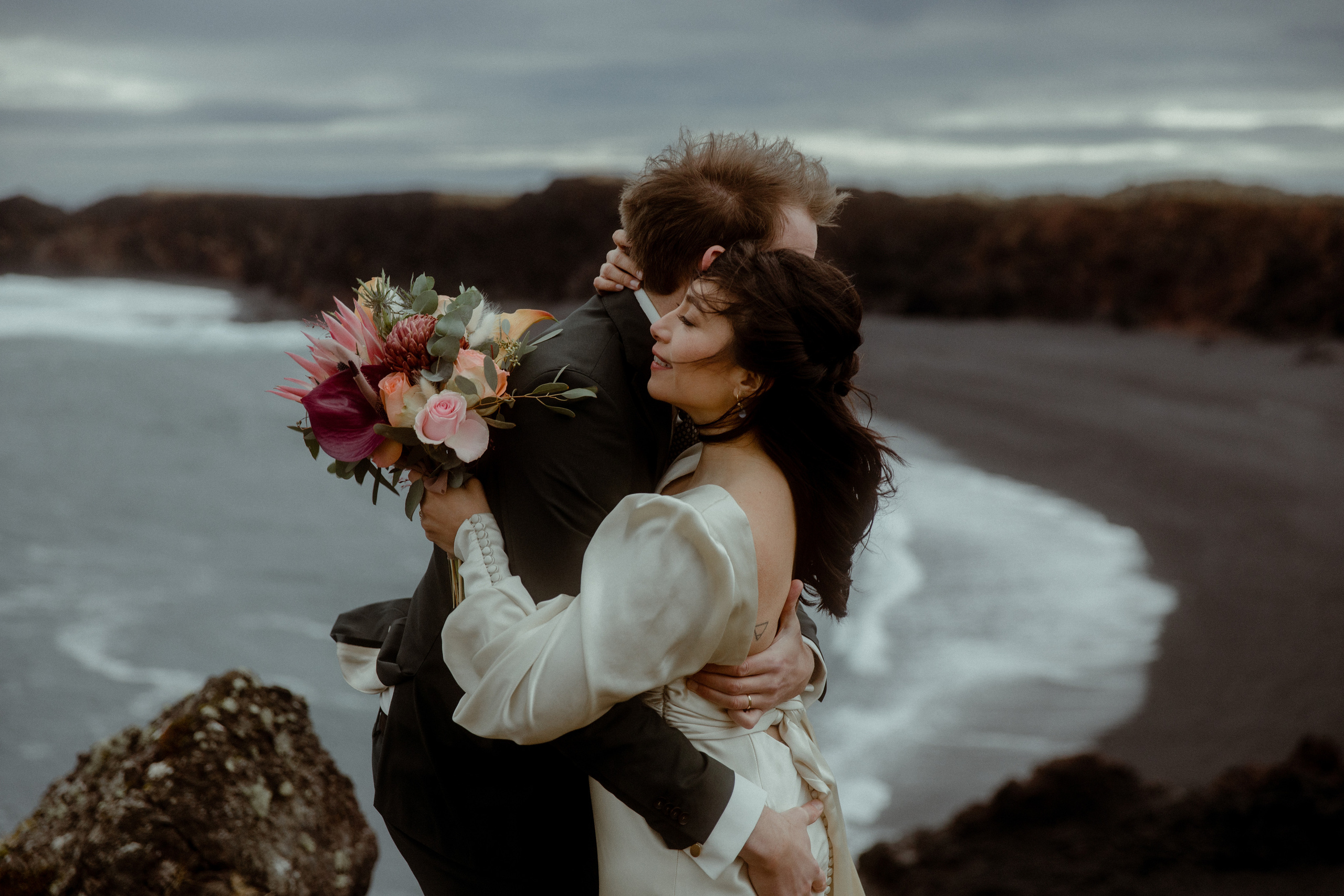 Elopement at Snaefellsnes Iceland | Wedding photos with Icelandic horses. Iceland elopement photo and video | Nikolaichik Photo