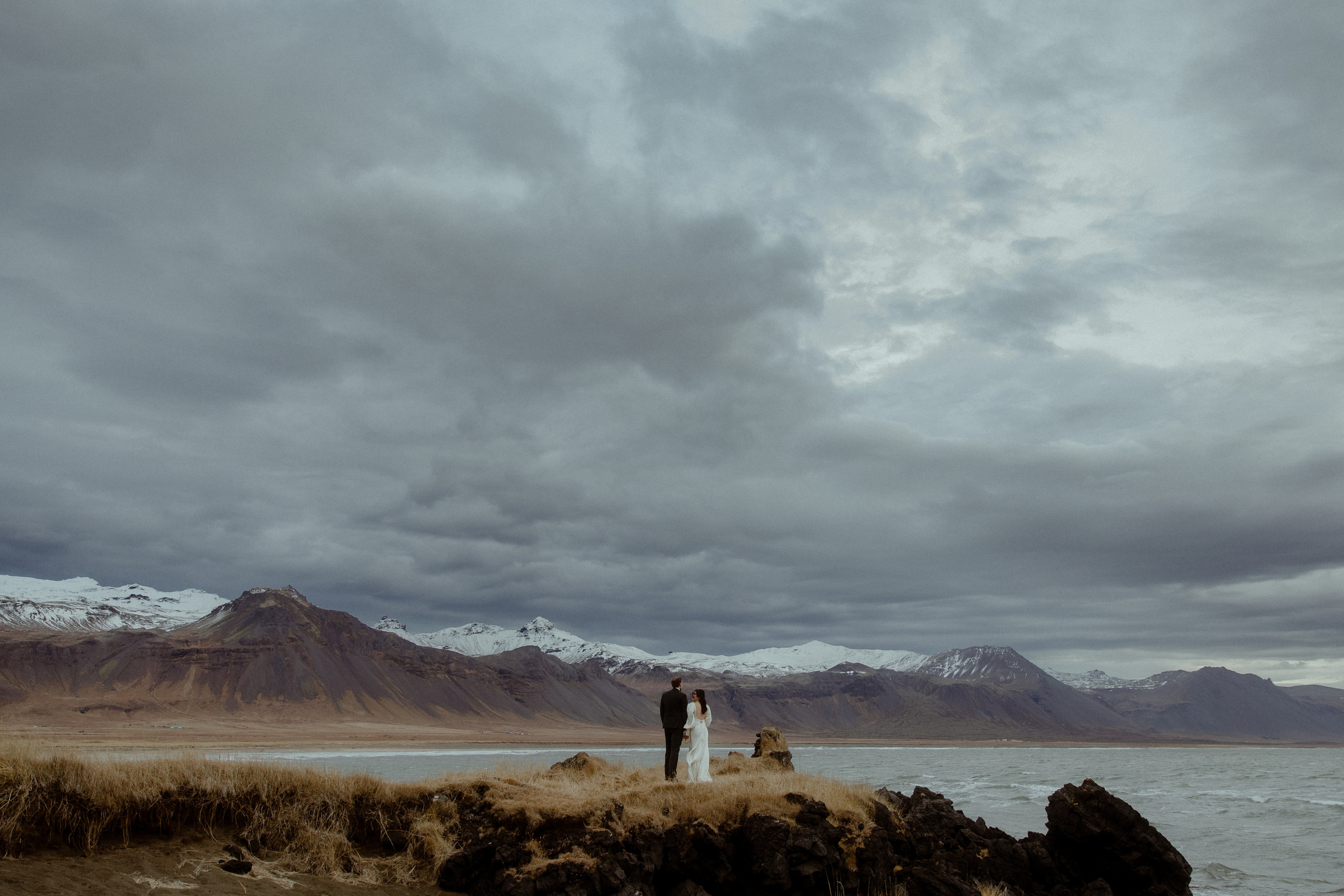 Elopement at Snaefellsnes Iceland | Wedding photos with Icelandic horses. Iceland elopement photo and video | Nikolaichik Photo