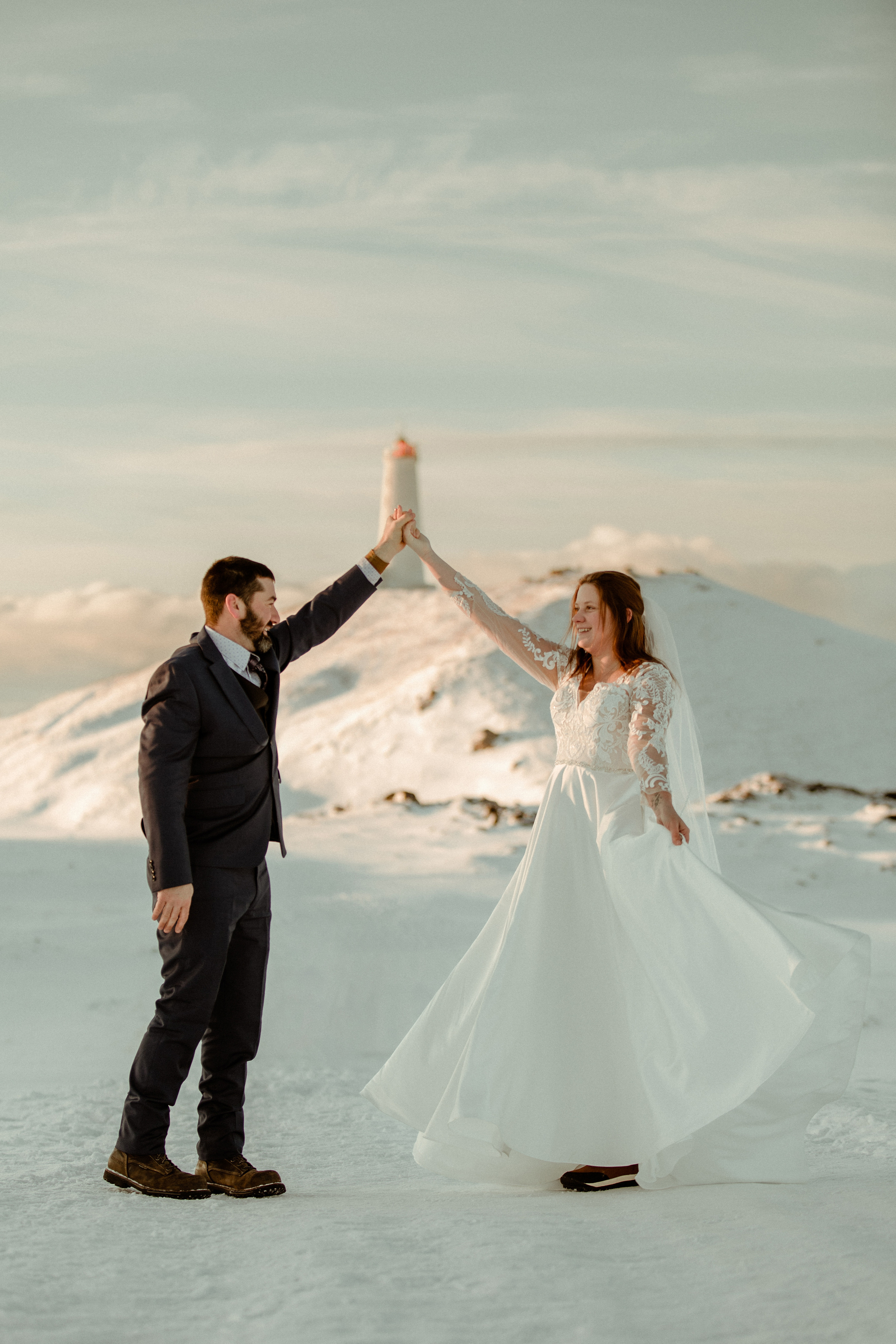 Golden Hour Elopement in Iceland. Iceland elopement photographer & videographer