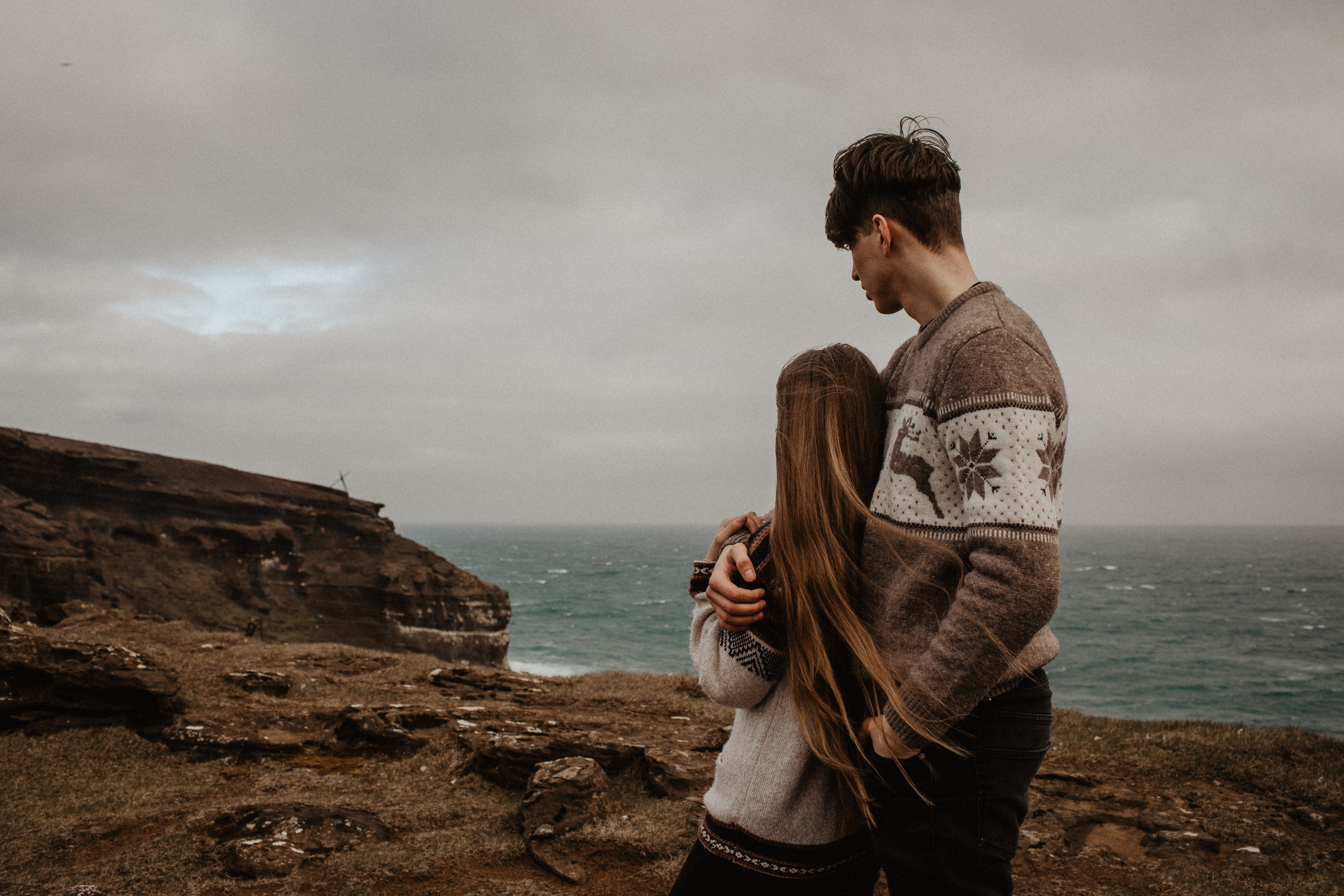Couple photoshoot in front of volcano eruption in Iceland. Iceland elopement photo and video | Nikolaichik Photo