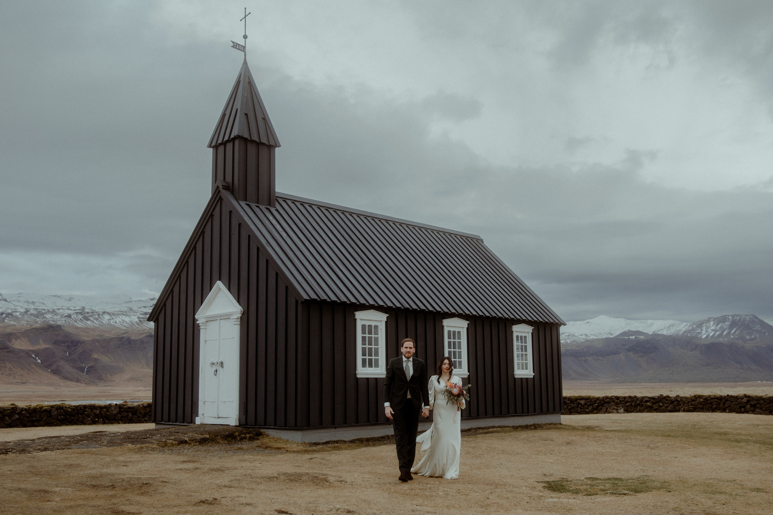 Elopement at Snaefellsnes Iceland | Wedding photos with Icelandic horses. Iceland elopement photo and video | Nikolaichik Photo