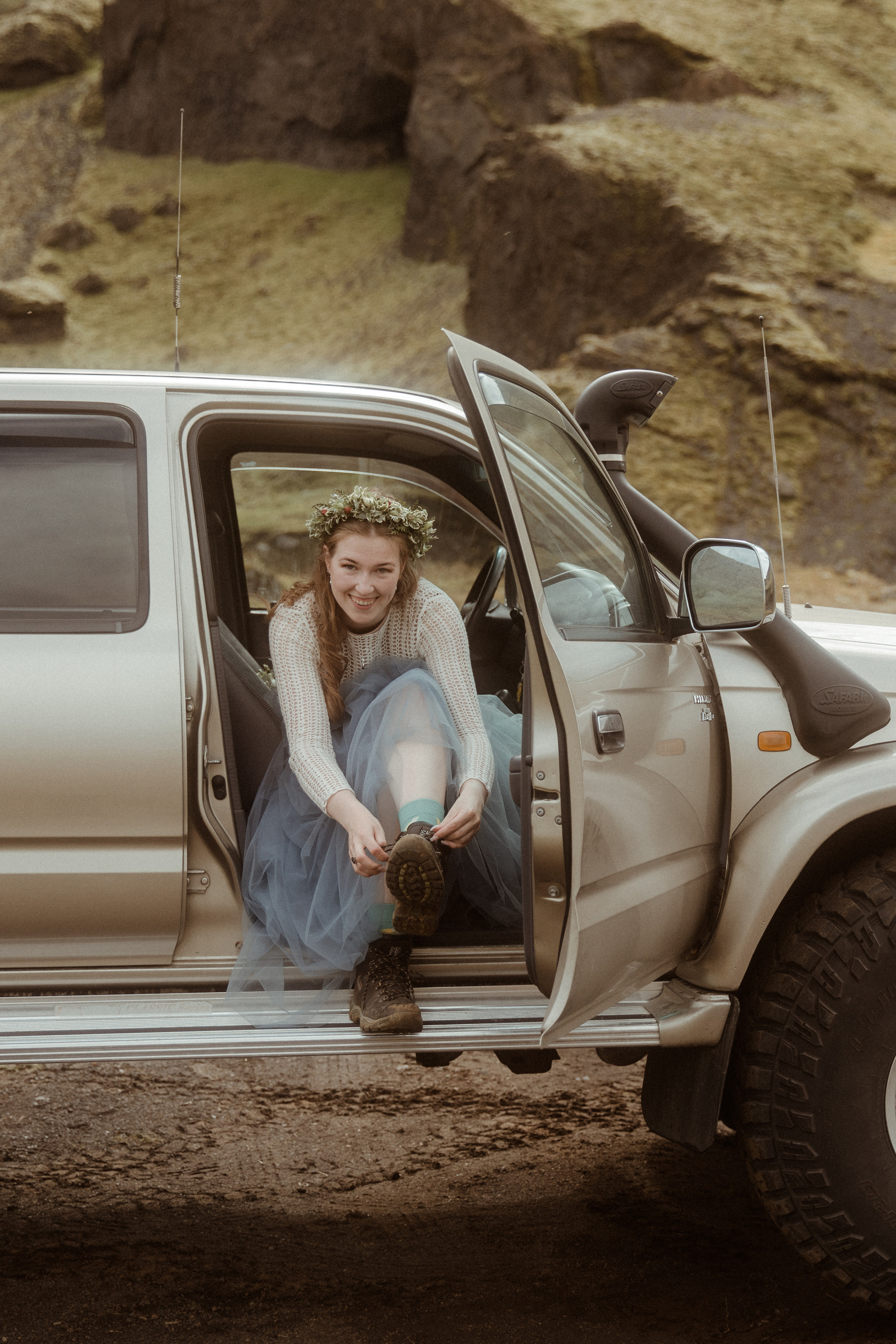 Iceland Secret Waterfall Elopement. Iceland elopement photo and video | Nikolaichik Photo