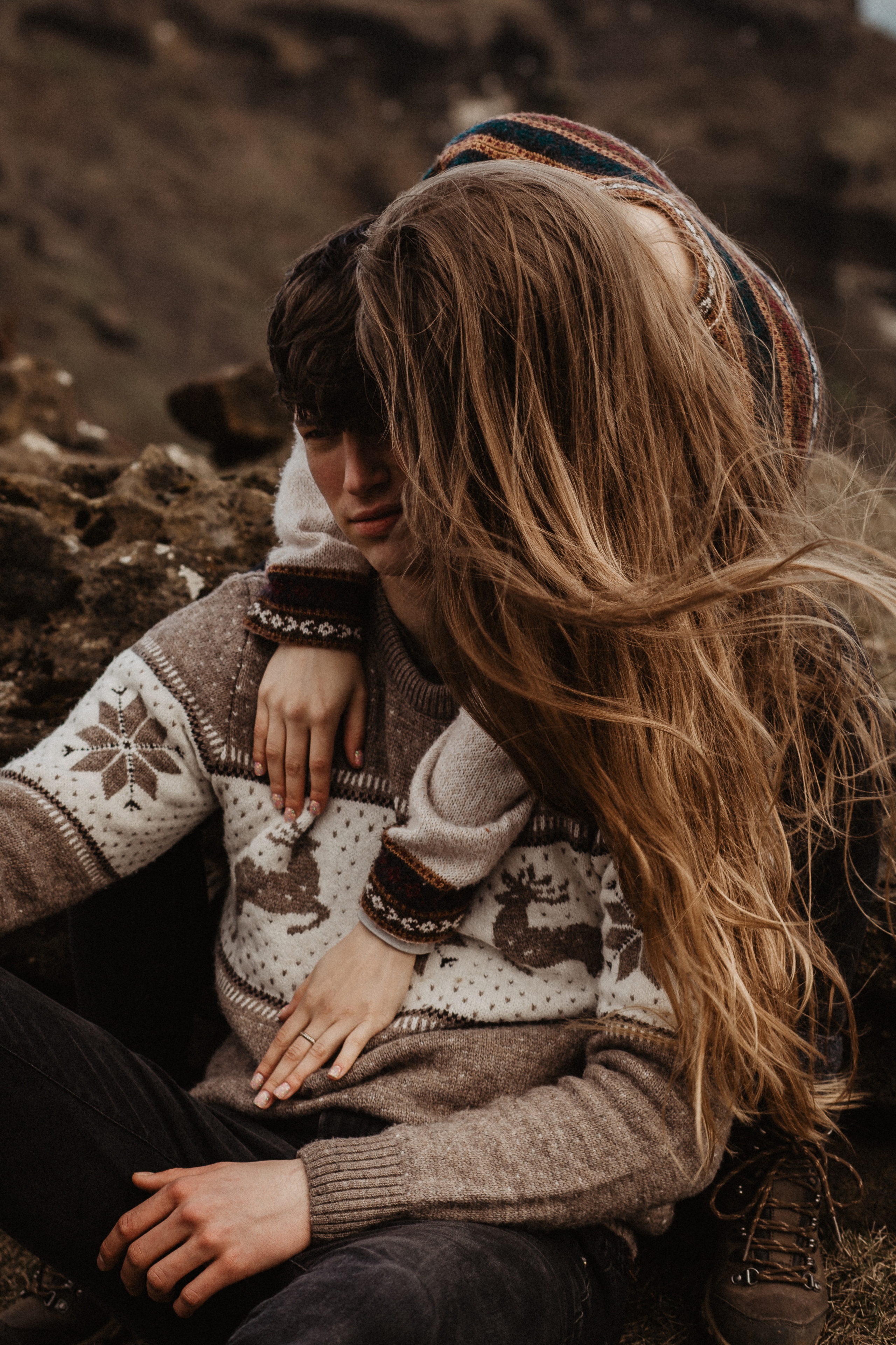 Couple photoshoot in front of volcano eruption in Iceland. Iceland elopement photo and video | Nikolaichik Photo