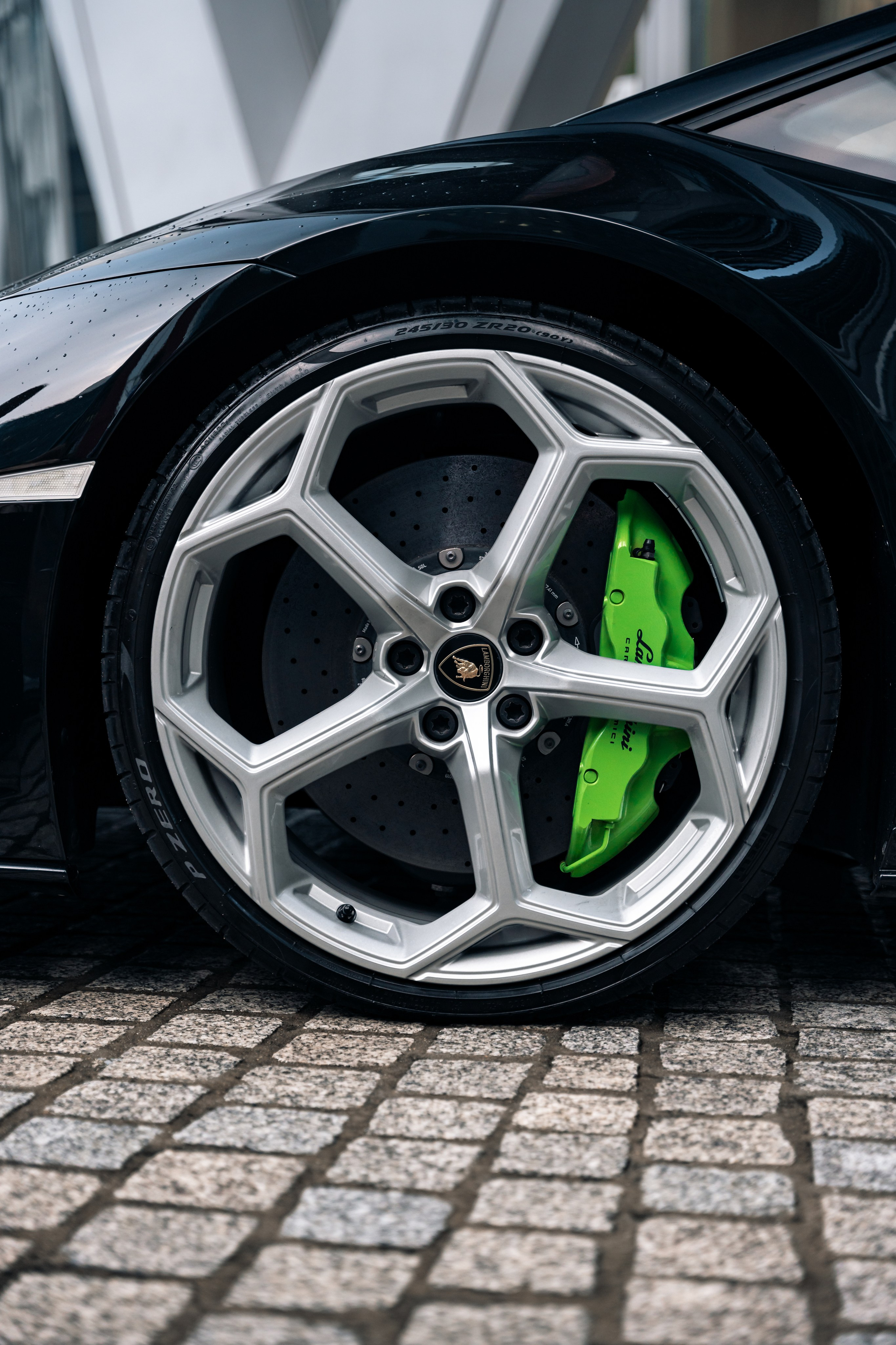 Lamborghini Huracan Evo. Photographe de voitures à Paris — Vitalii Motruk