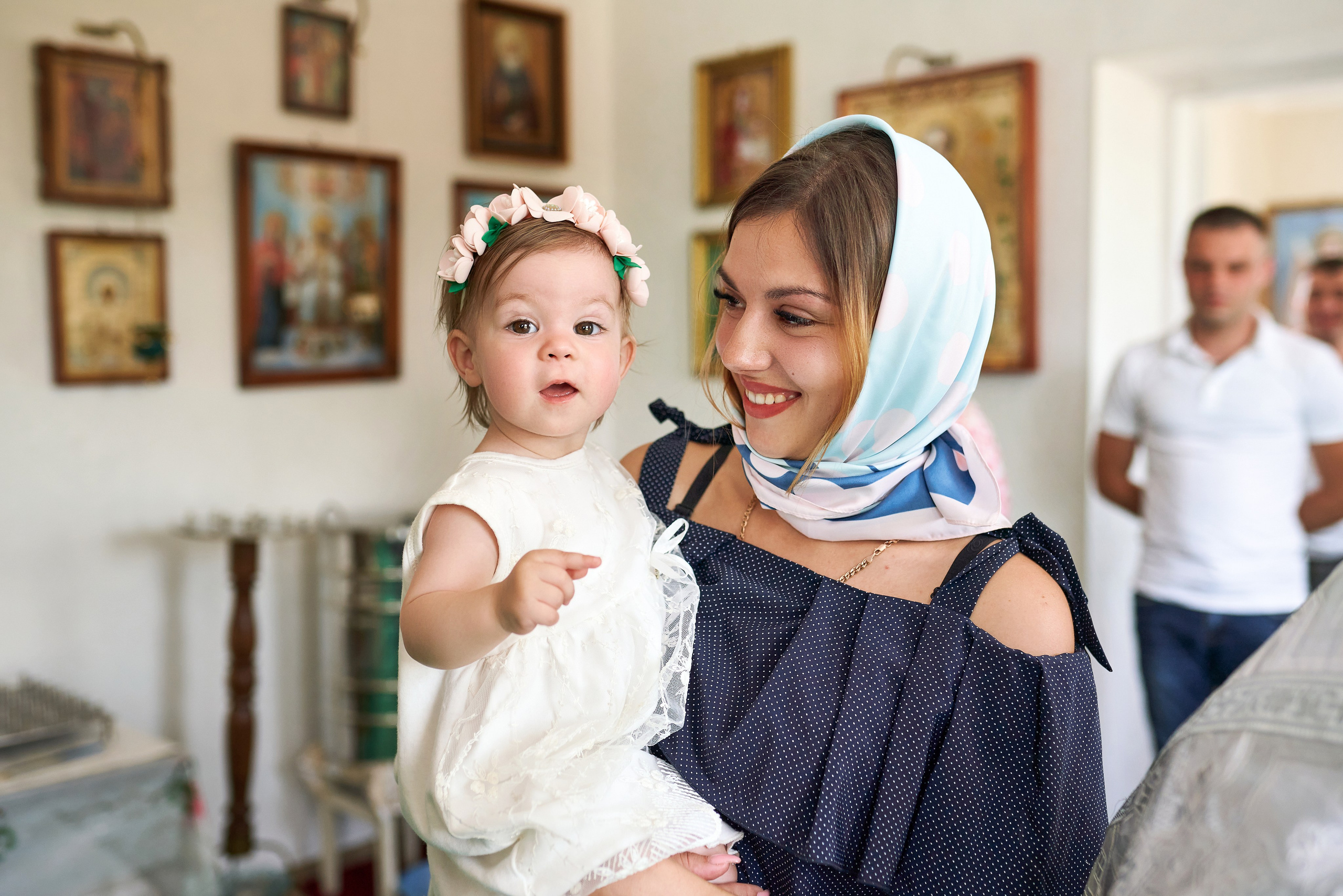 Крещение Киры. Дмитрий и Каролина Тофан