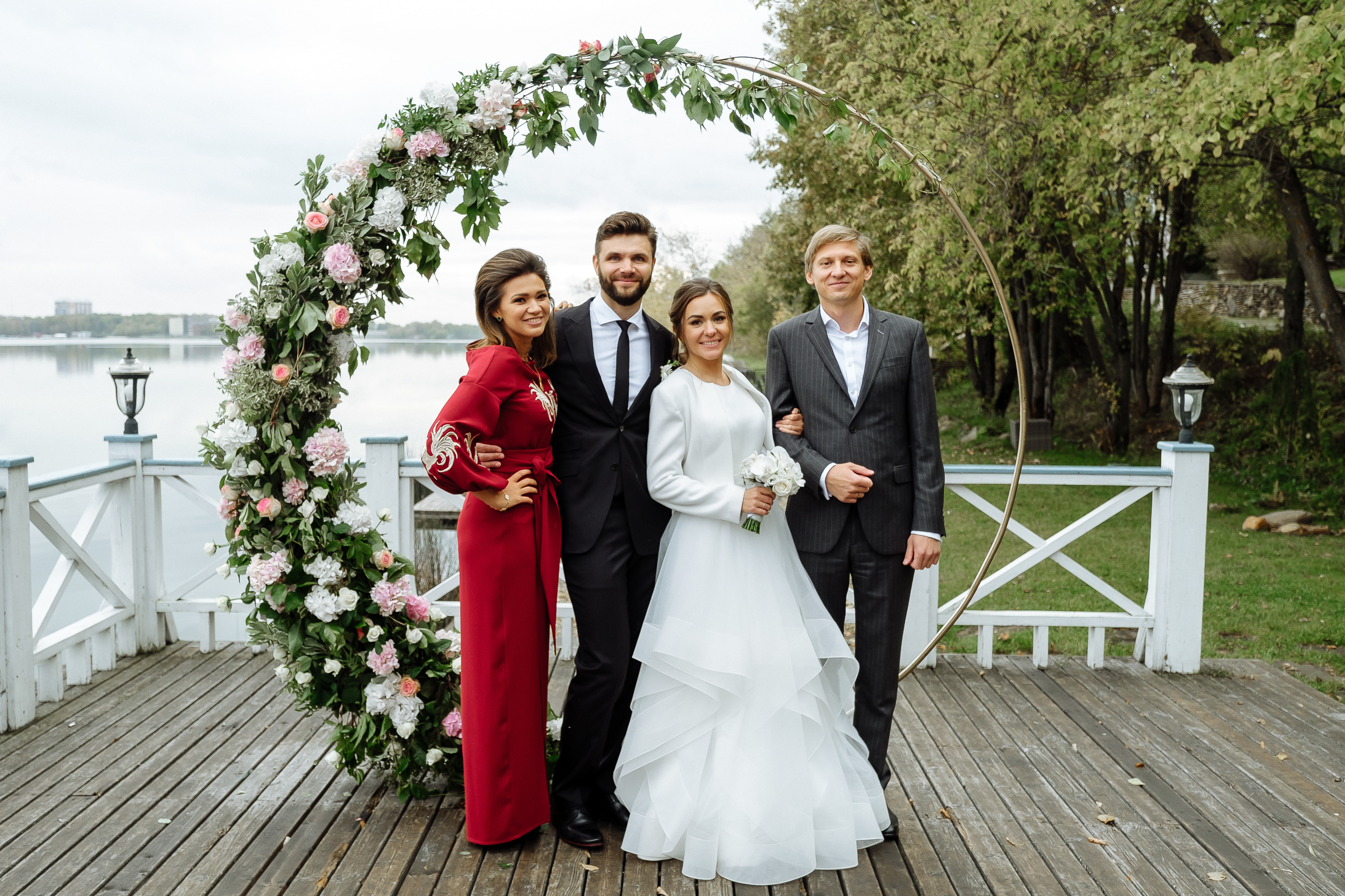 Family ceremony portrait, by Tanya Bodgan, Exeter wedding photography.