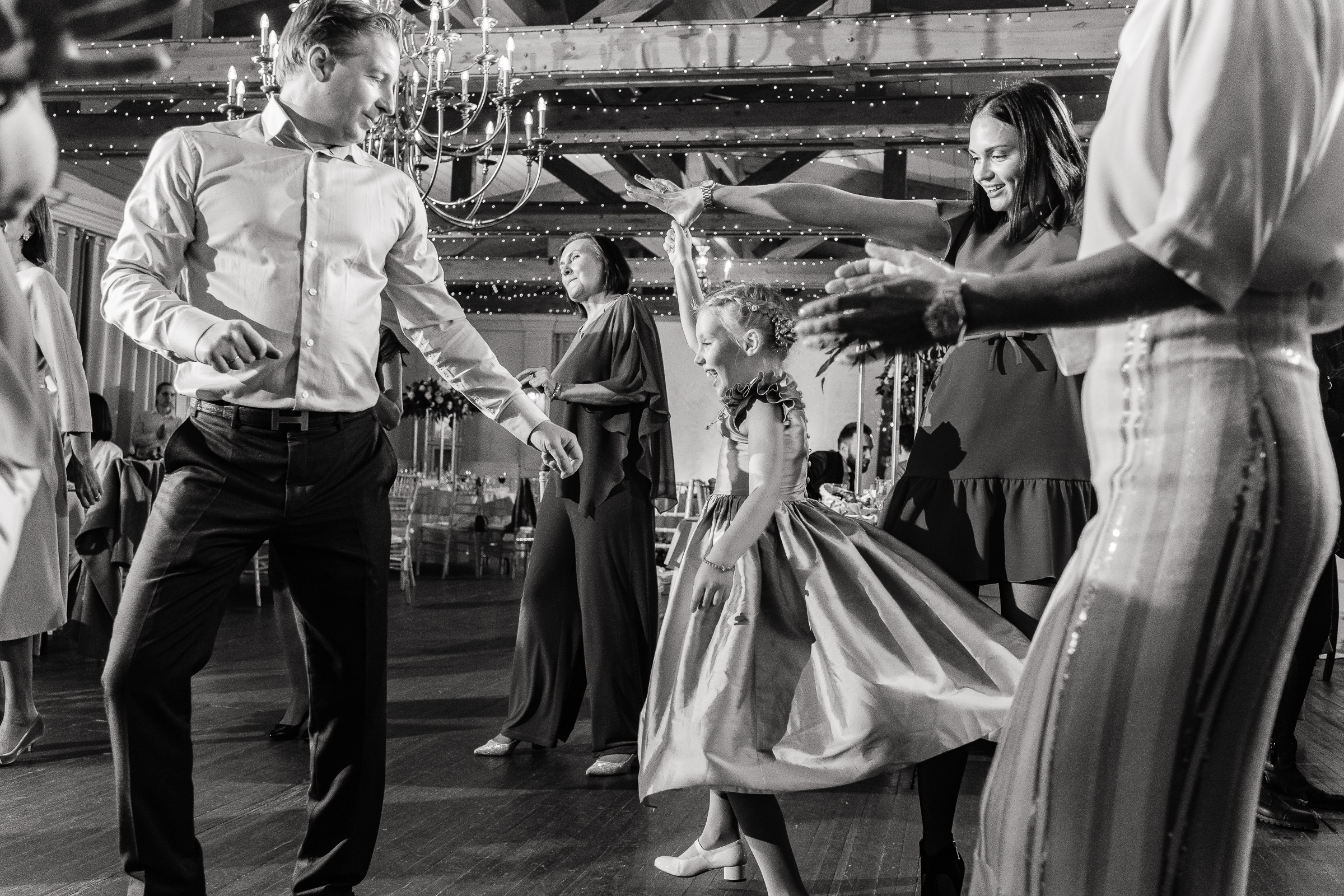 Dance floor kid, by Tanya Bodgan, Cornwall wedding photography.