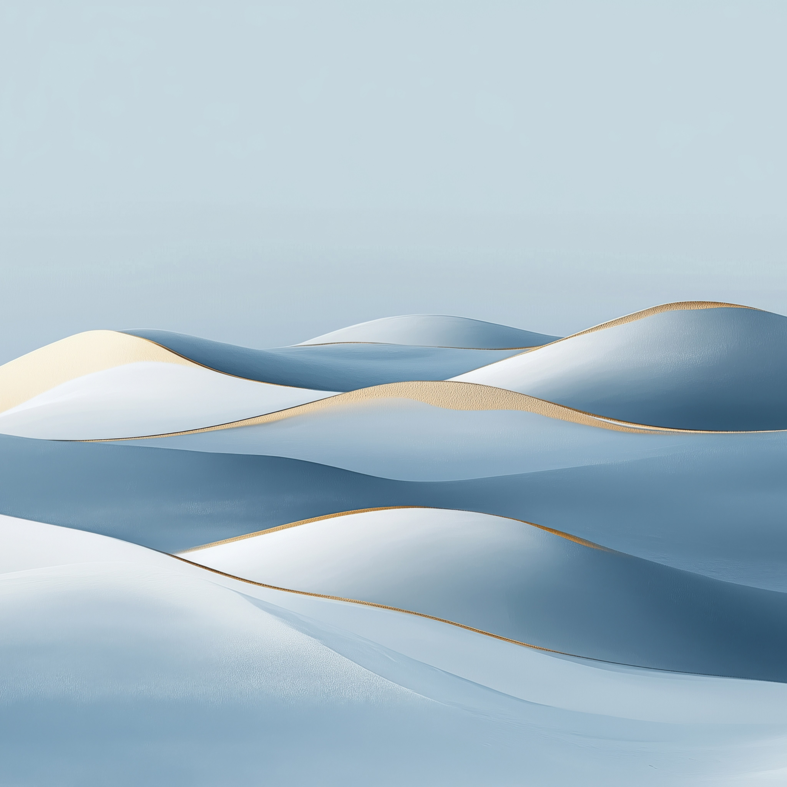 Silent symphony of winter. Lolly Shine. Contemporary digital artist