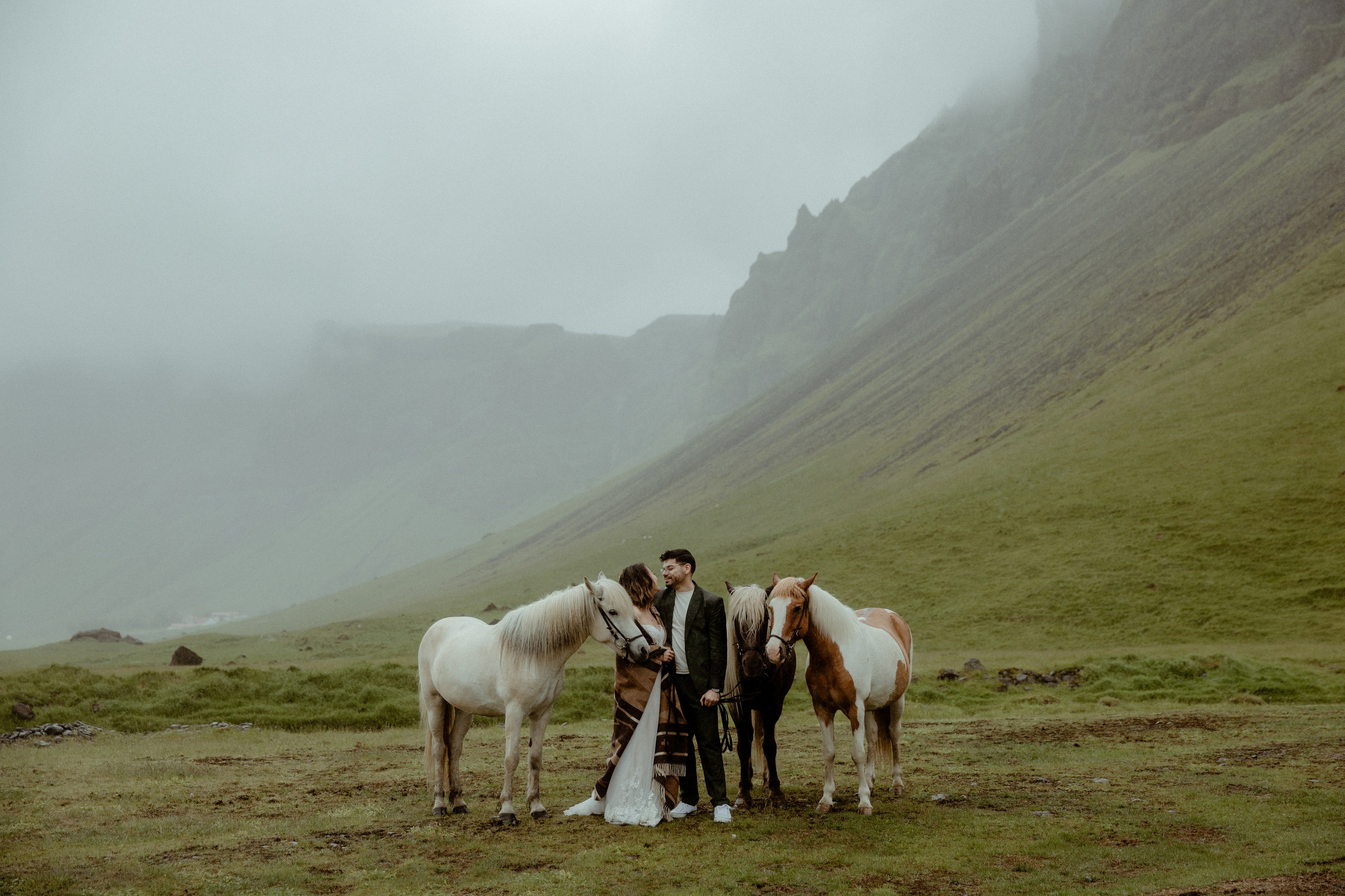 Elopement at Kvernufoss Waterfall. Iceland elopement photo and video | Nikolaichik Photo