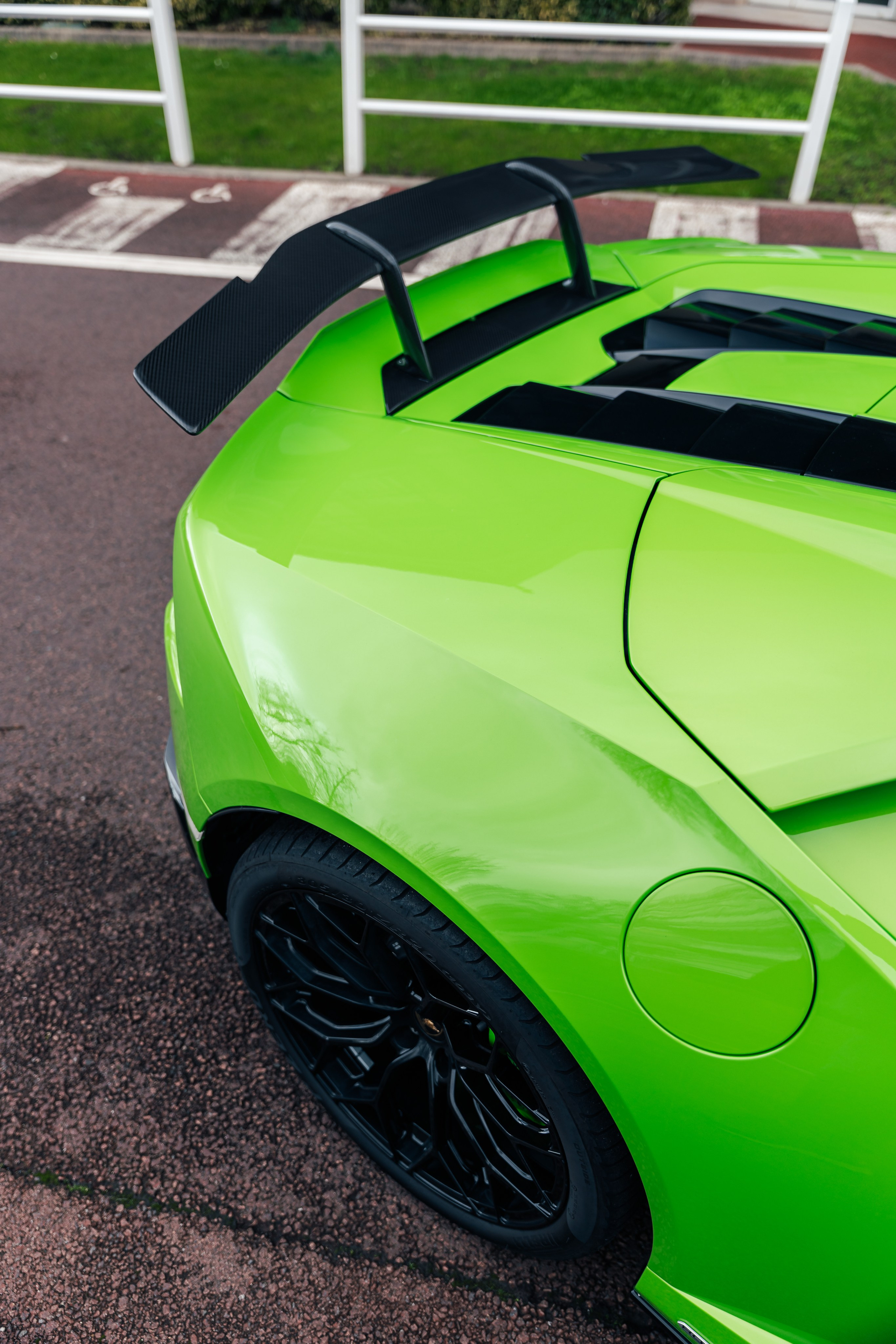 Lamborghini Huracan Evo Spyder. Photographe de voitures à Paris — Vitalii Motruk