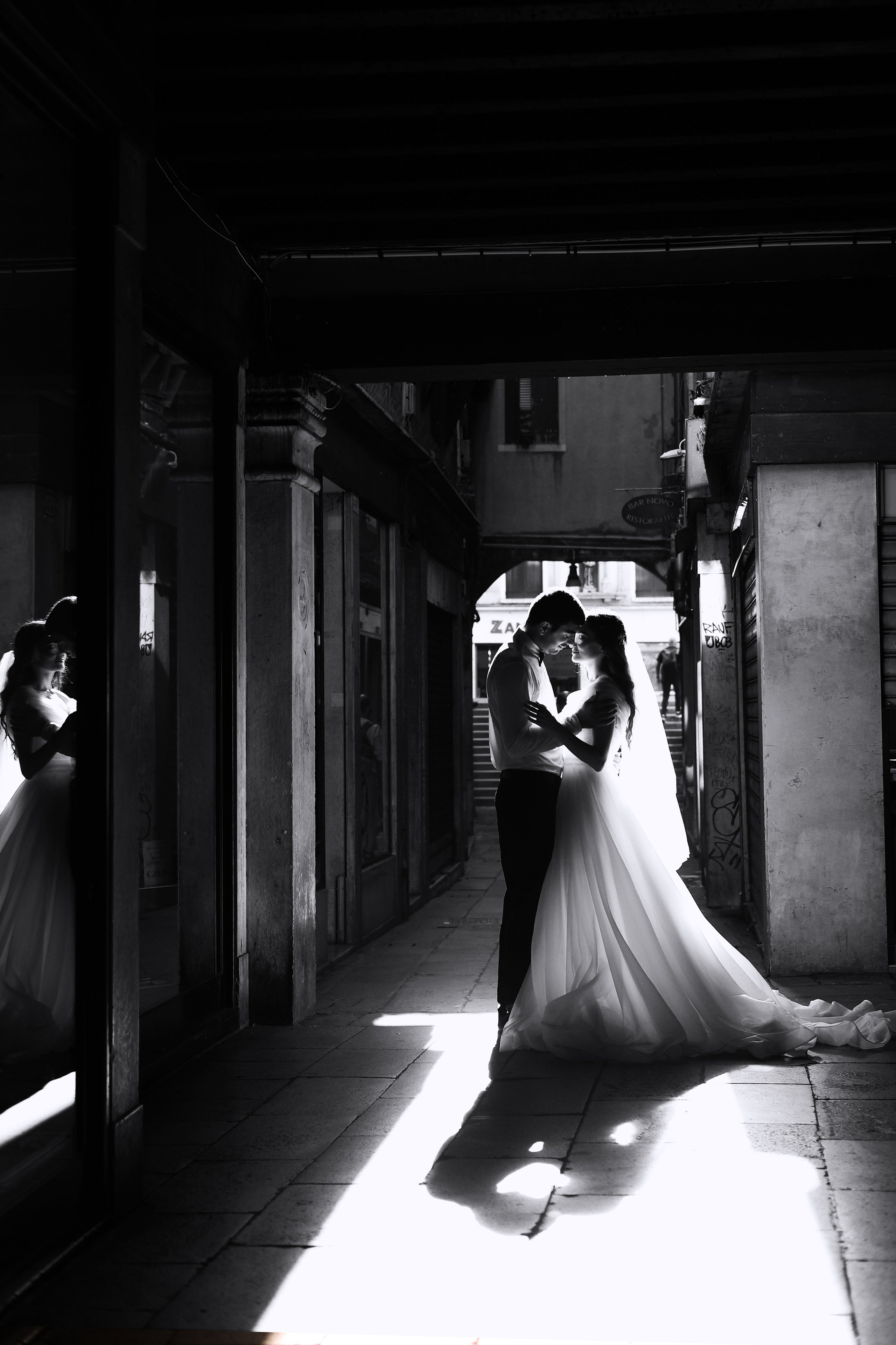 Wedding day in Venice Italy