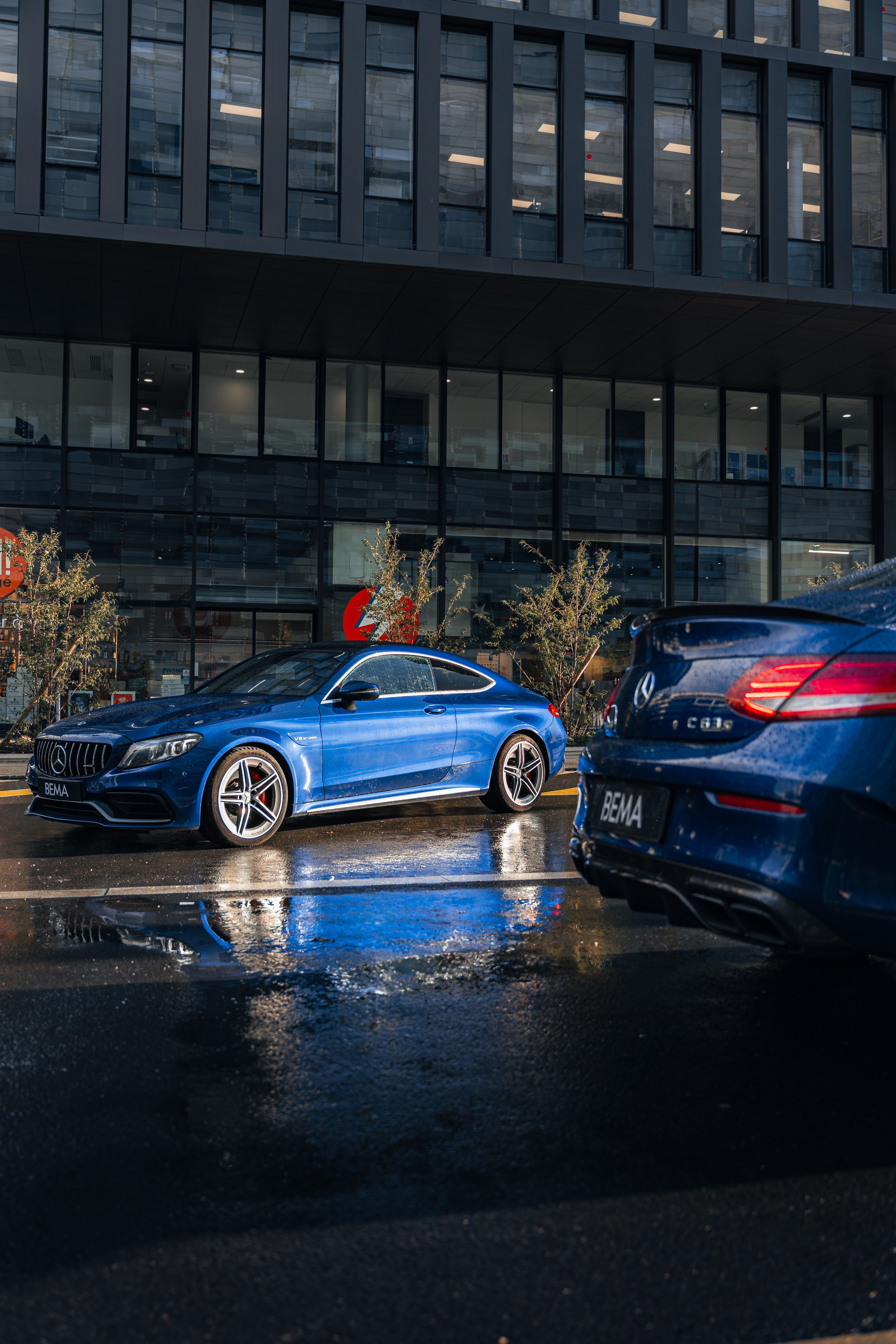 Mercedes-Benz C63s AMG. Photographe de voitures à Paris — Vitalii Motruk
