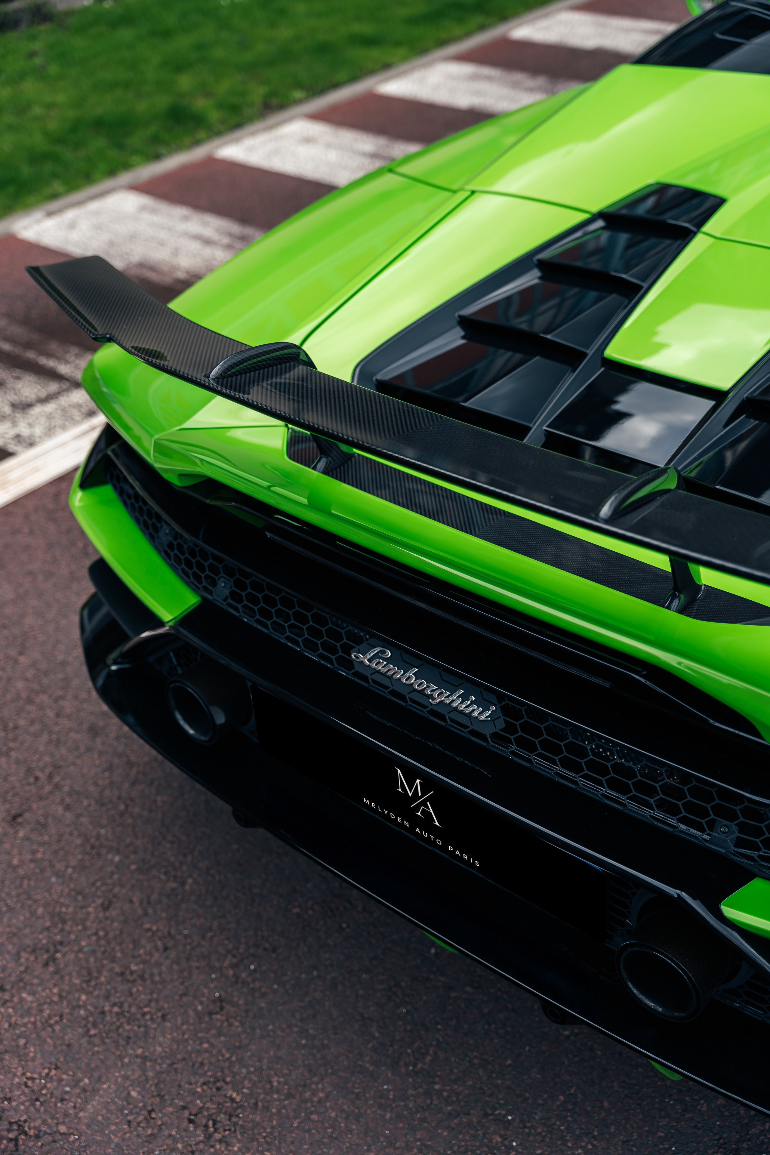 Lamborghini Huracan Evo Spyder. Photographe de voitures à Paris — Vitalii Motruk