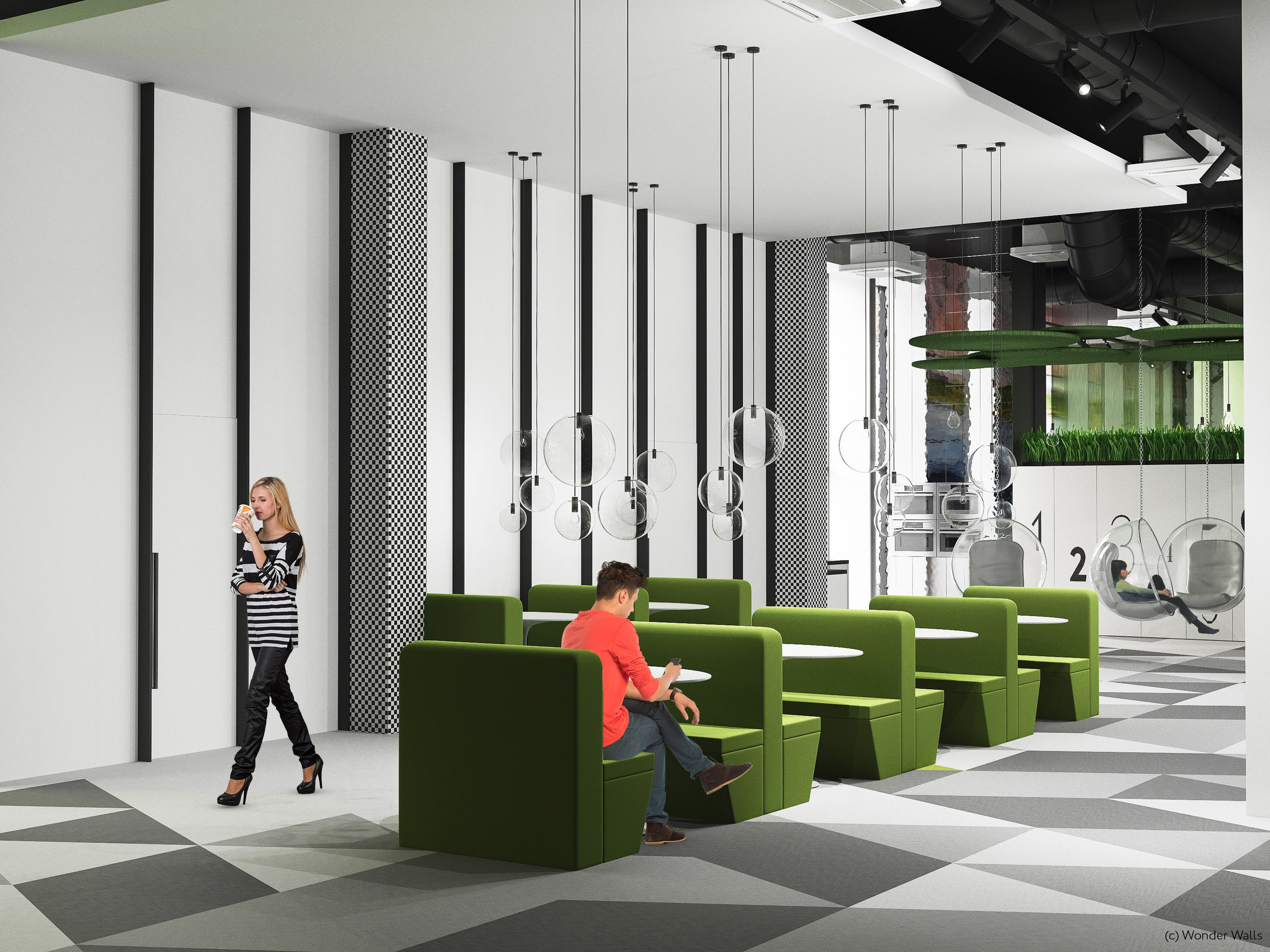 Public spaces. Interior design by Yuliya Shpeter