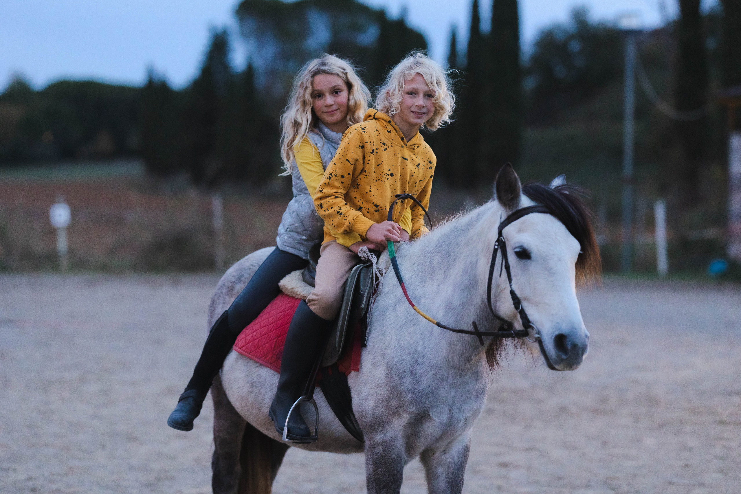 Filip and horses in Italy. Nina Janeckova Fotografin und Videografin am Bodensee