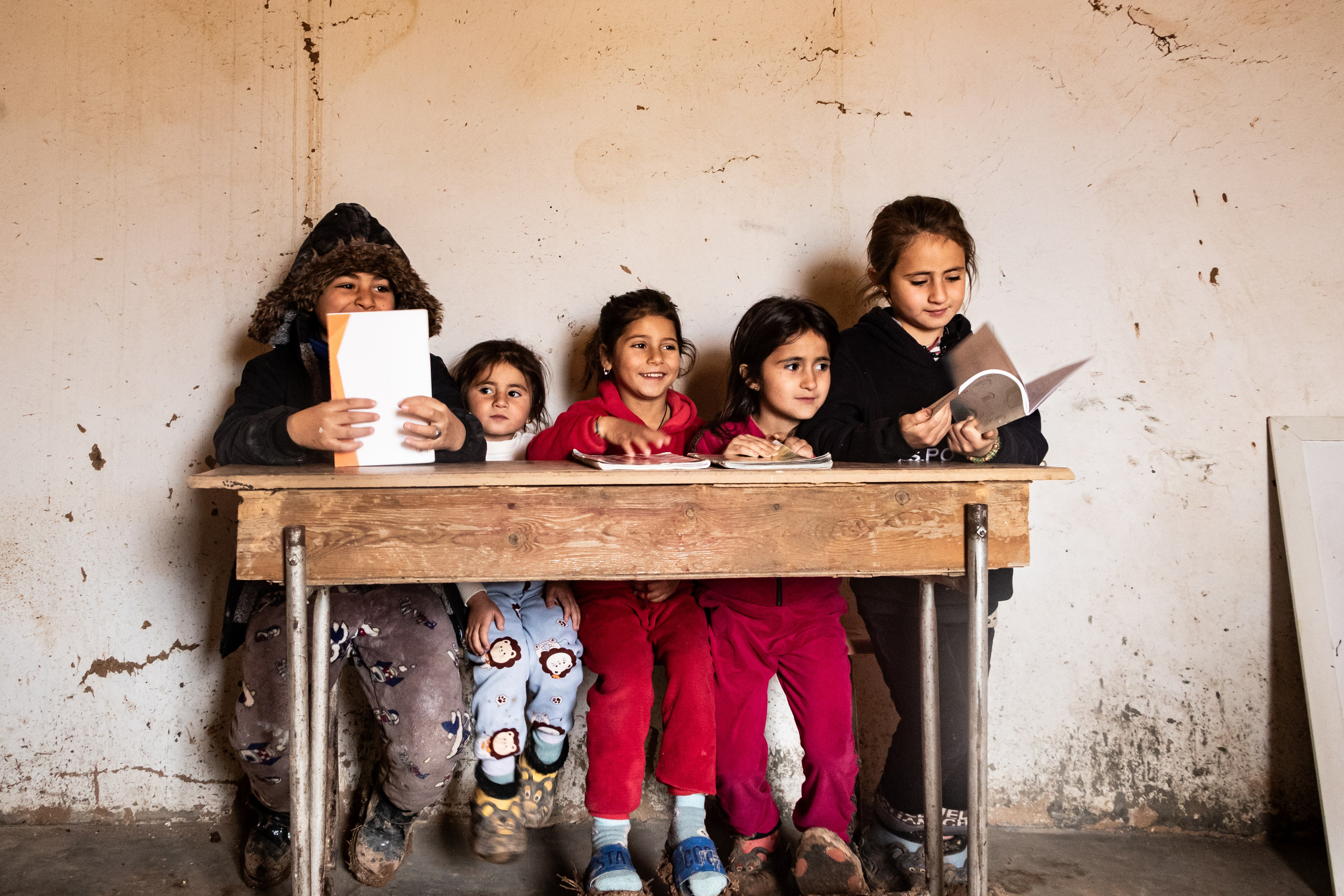 Salle de classe du village de Jinwar.