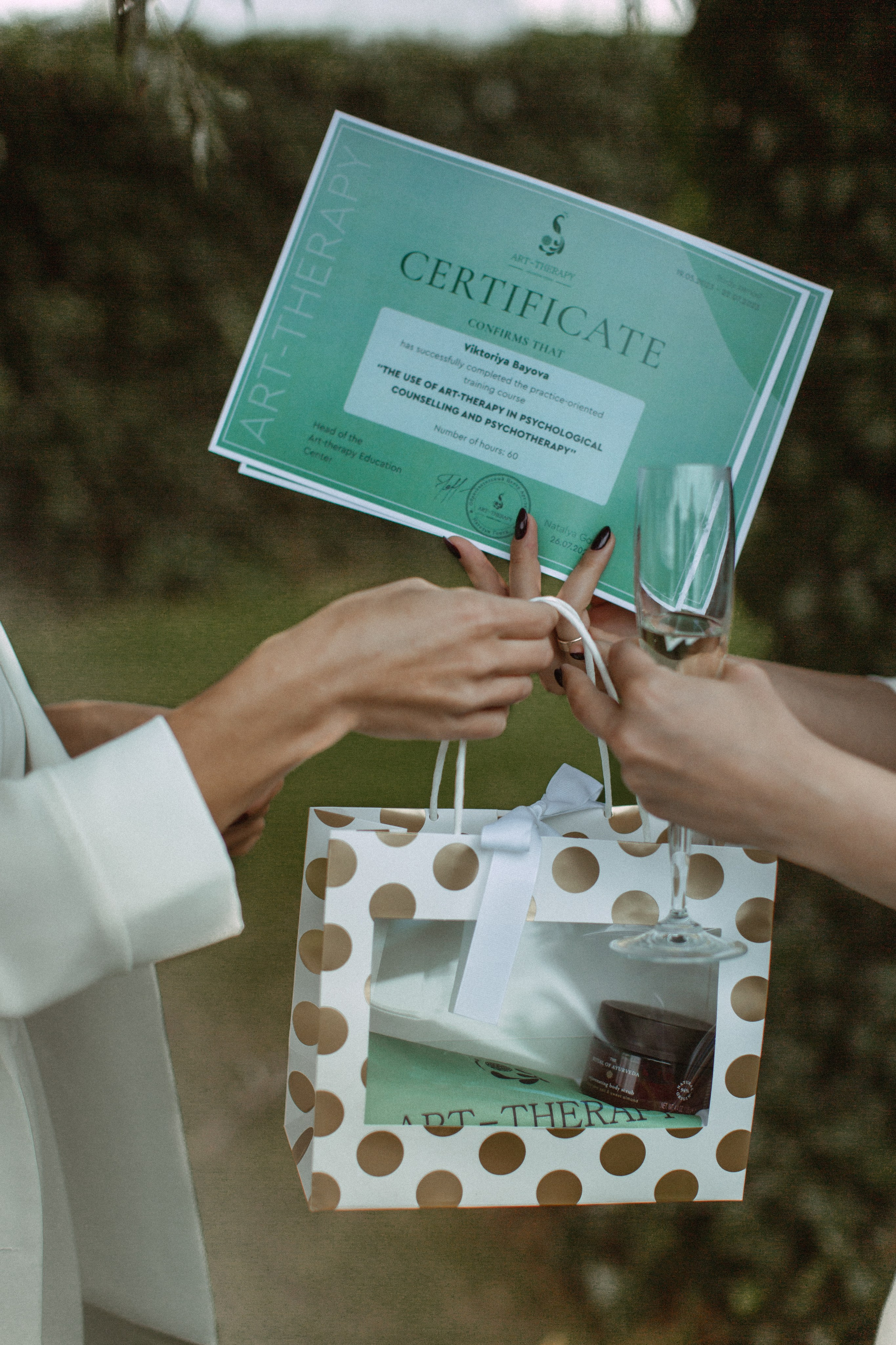 Art therapy graduation. True self