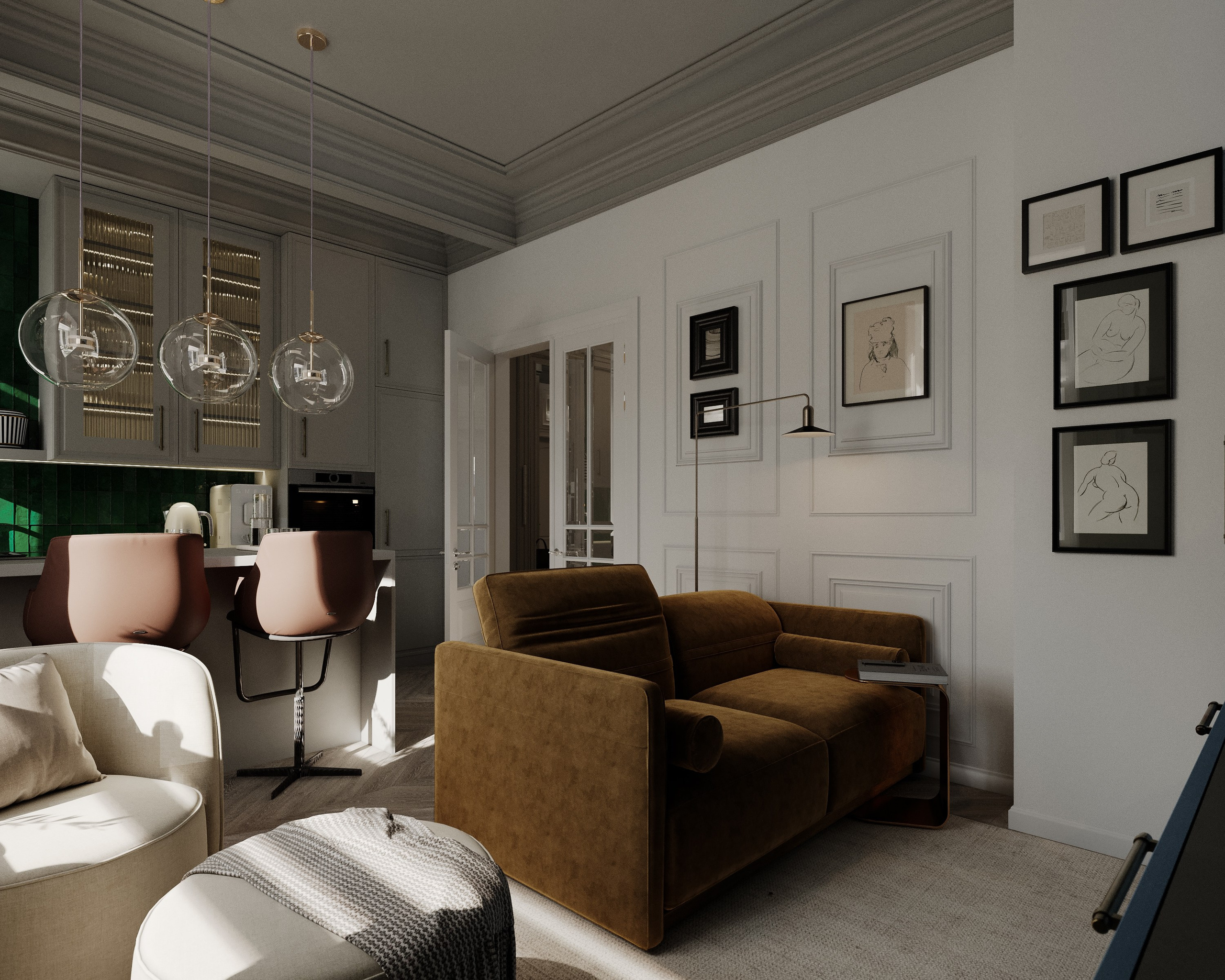 Obývací pokoj. Filipenka architects