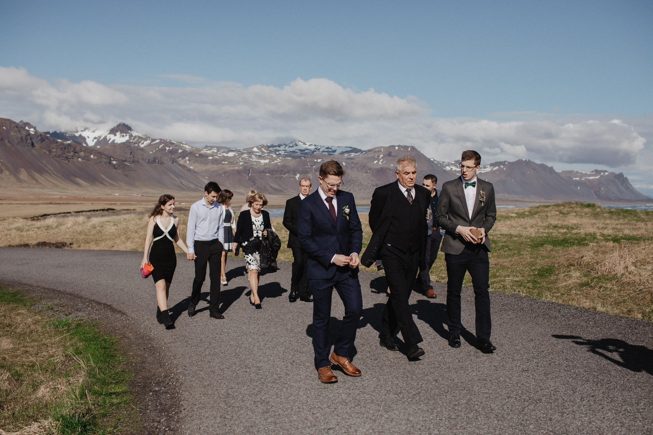 Wedding in Budir black church in Iceland. Iceland elopement photographer & videographer
