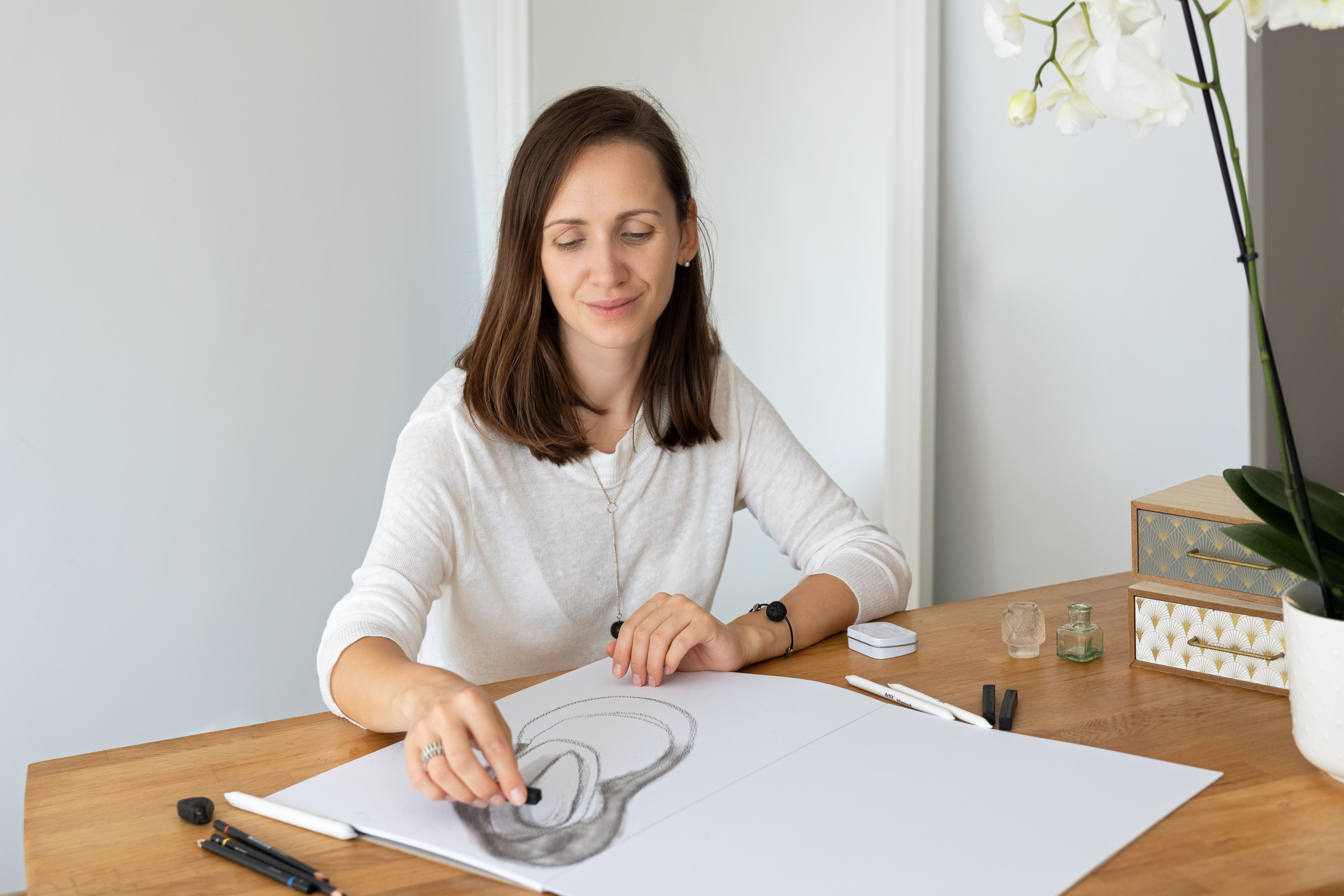 Séance photo de marque personnelle pour art-thérapeute. Eugénie Smirnova — Photographe à Toulouse et dans le Sud-Ouest