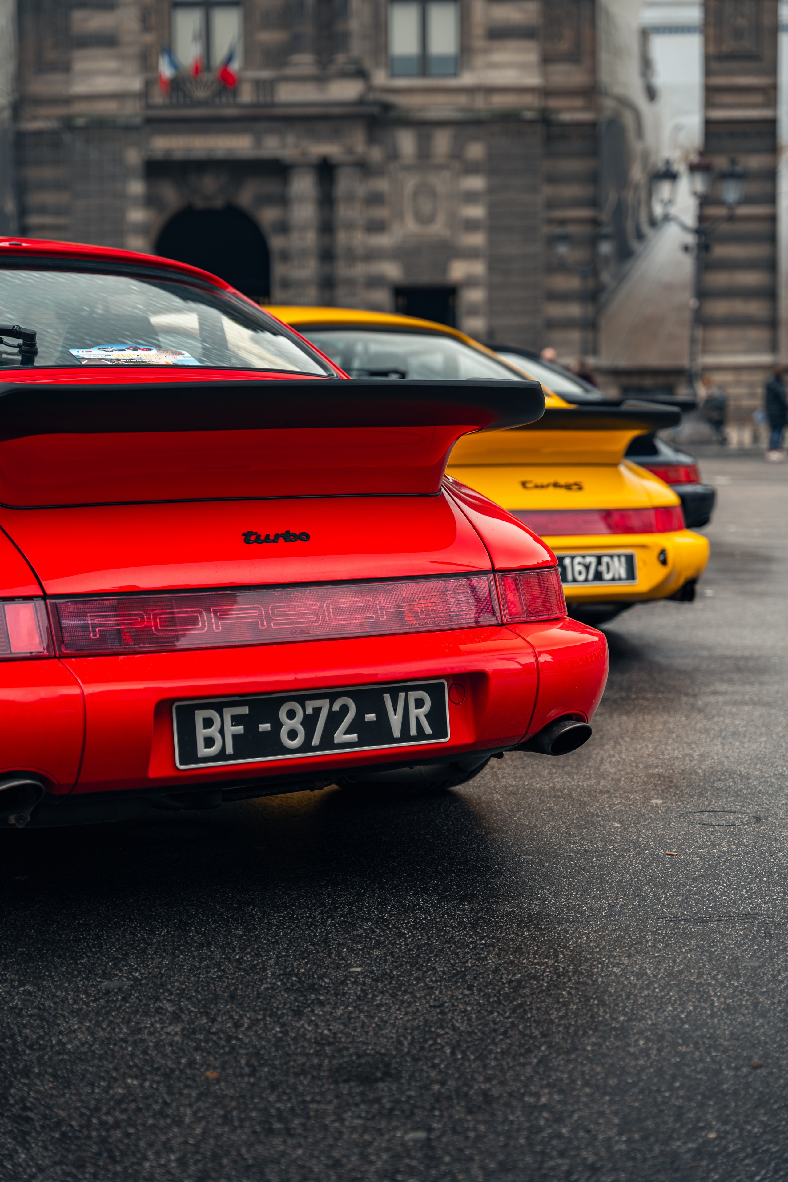 Porsches 964 Turbo. Photographe de voitures à Paris — Vitalii Motruk
