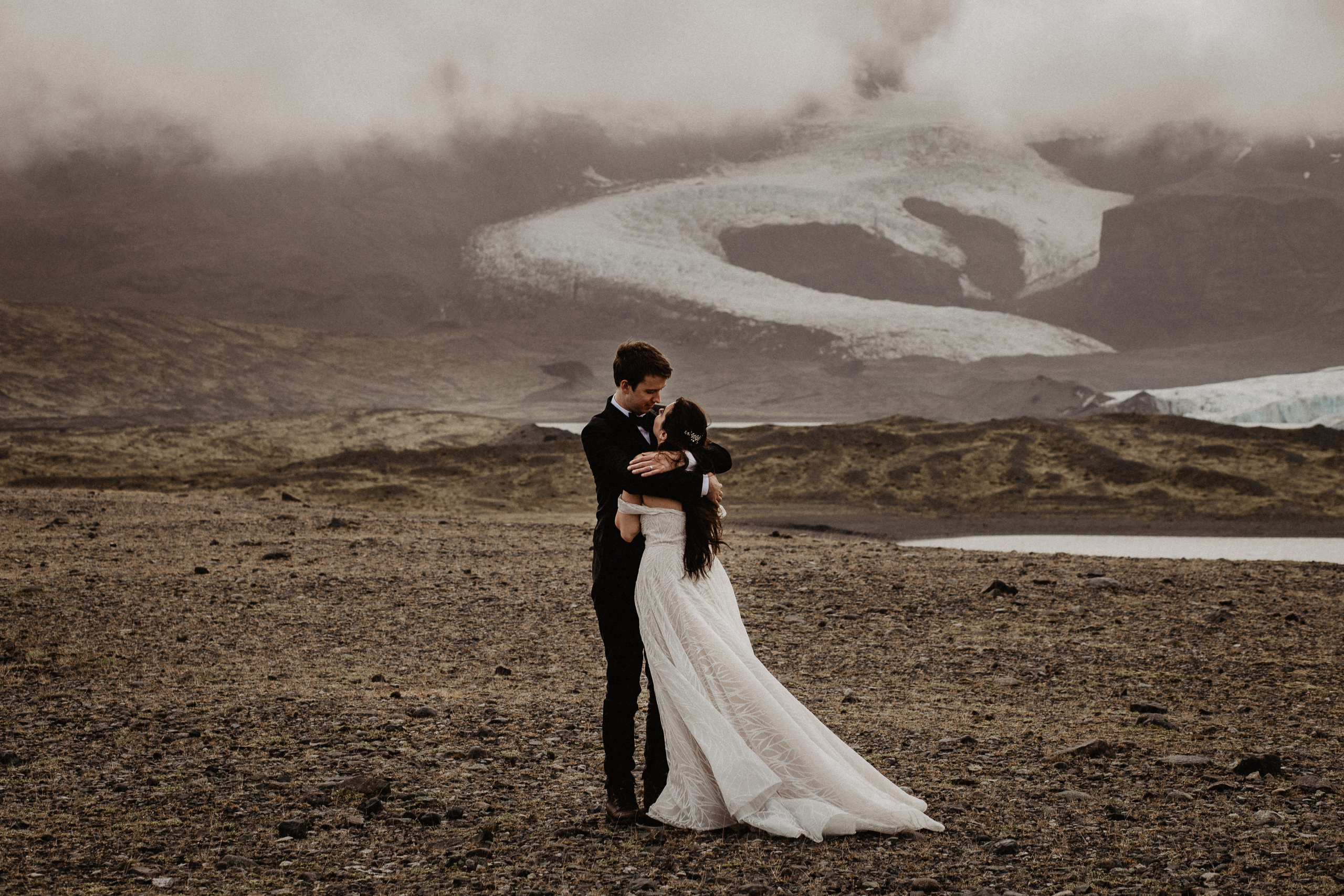Wedding in secret canyon in Iceland. Iceland elopement photo and video | Nikolaichik Photo