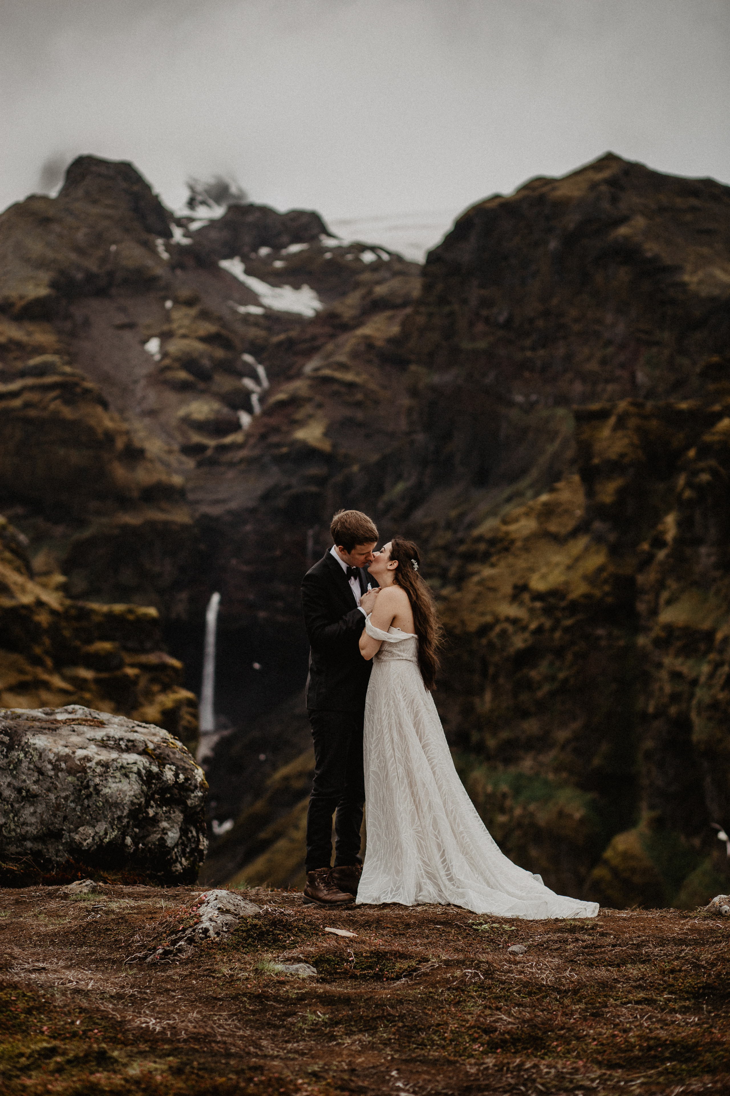 Wedding in secret canyon in Iceland. Iceland elopement photo and video | Nikolaichik Photo