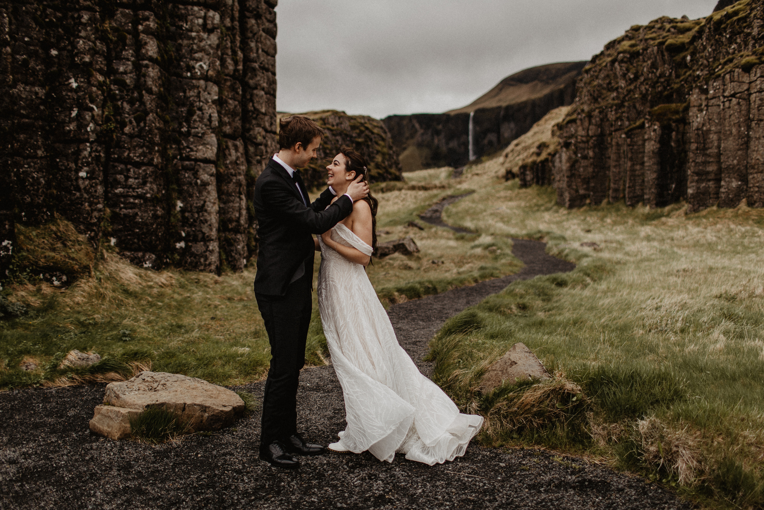 Wedding in secret canyon in Iceland. Iceland elopement photo and video | Nikolaichik Photo