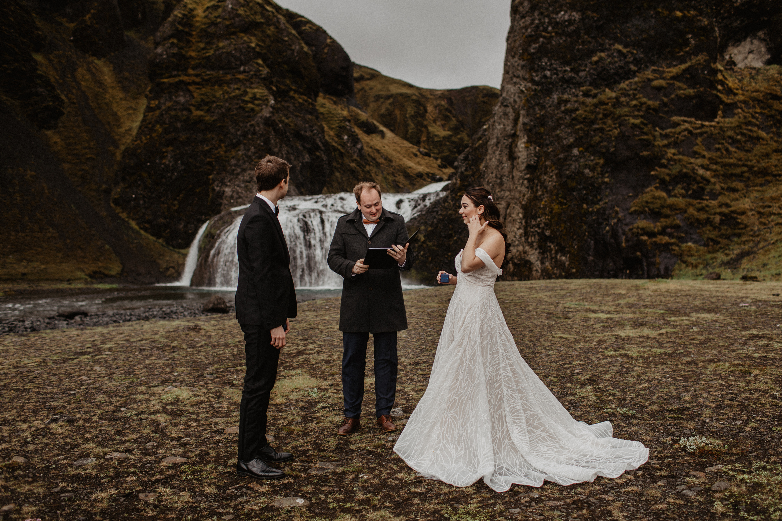 Wedding in secret canyon in Iceland. Iceland elopement photo and video | Nikolaichik Photo