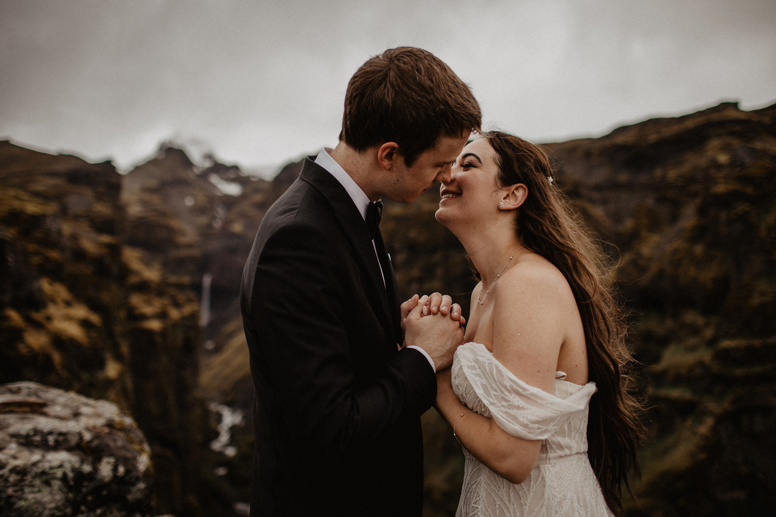 Wedding in secret canyon in Iceland. Iceland elopement photo and video | Nikolaichik Photo
