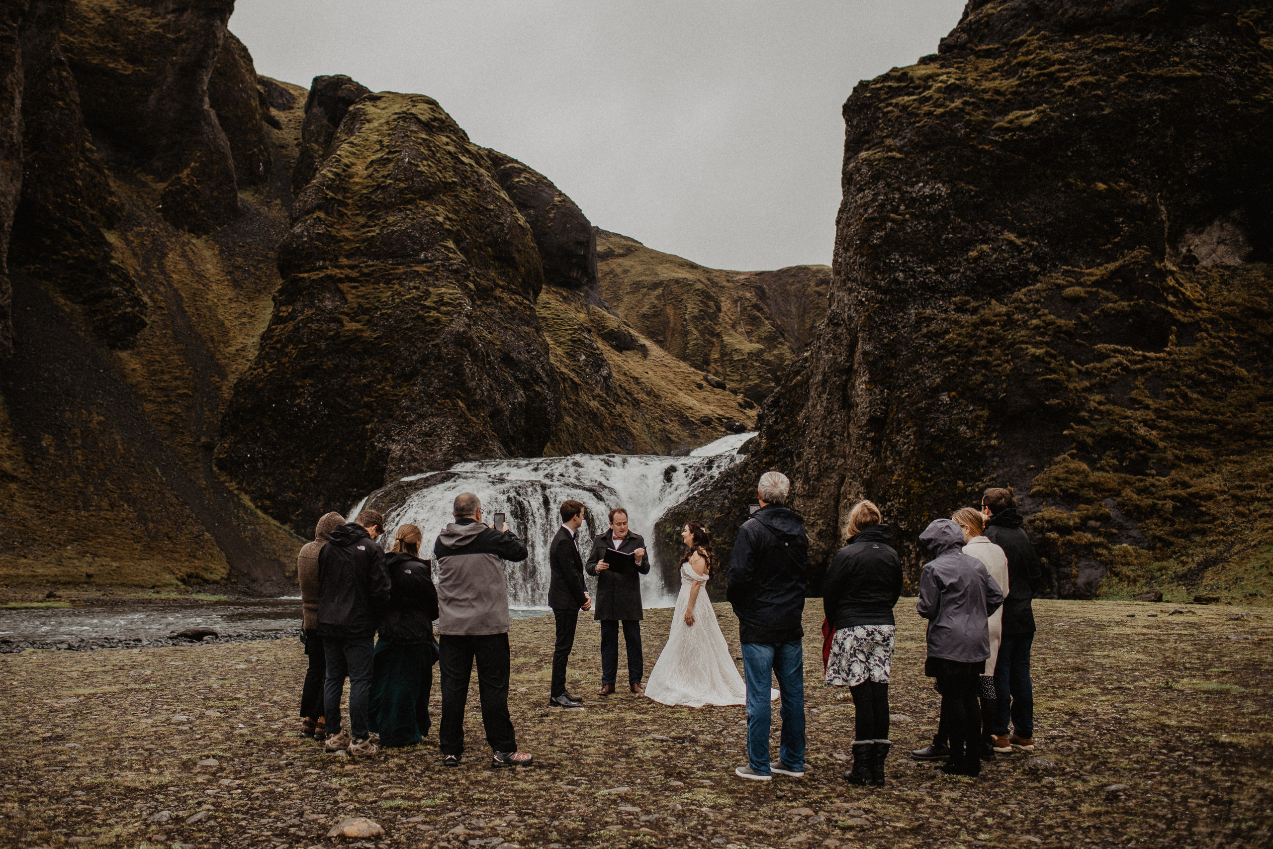 Wedding in secret canyon in Iceland. Iceland elopement photo and video | Nikolaichik Photo