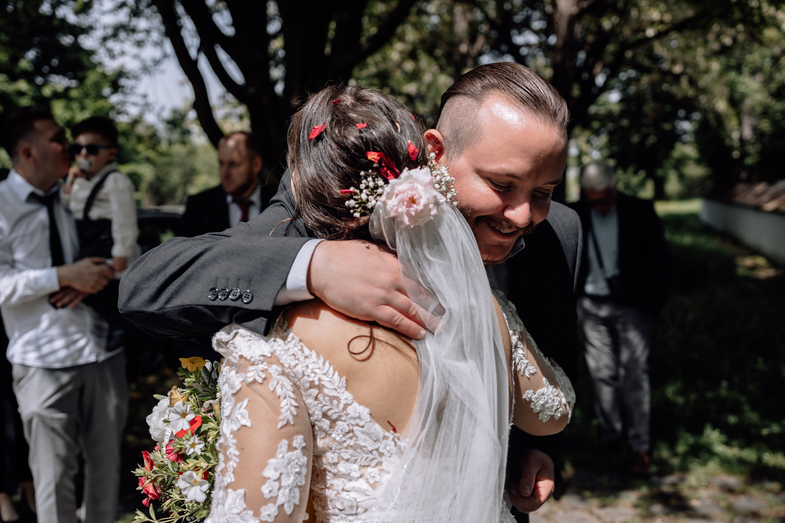 Trauung und Taufe: Heilig-Kreuz-Kirche. Hochzeitsfotograf München Taufe Familienfotograf Tanja Mauke