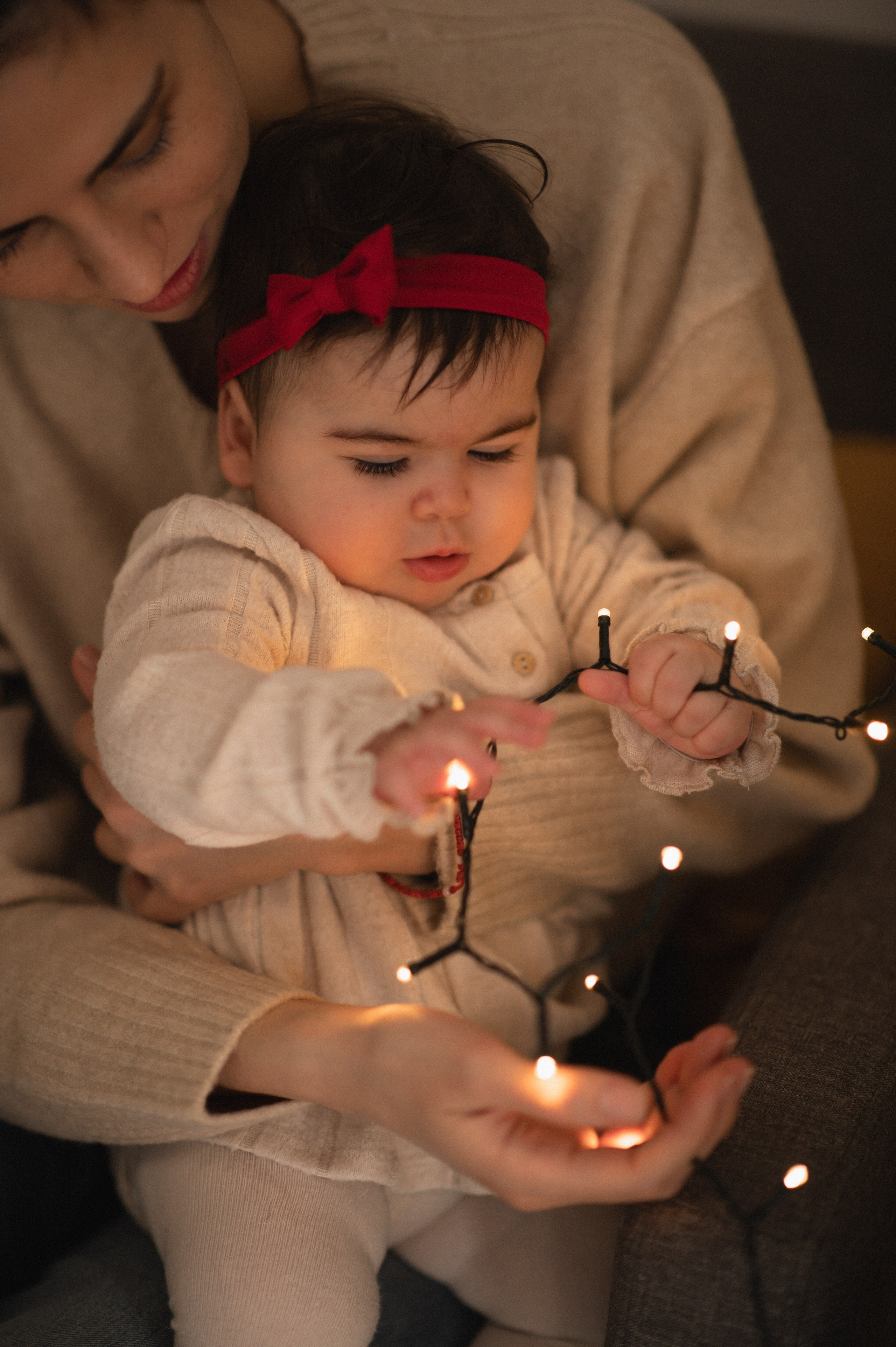 First Christmas. Family, children, portrait, and event photography in Thessaloniki